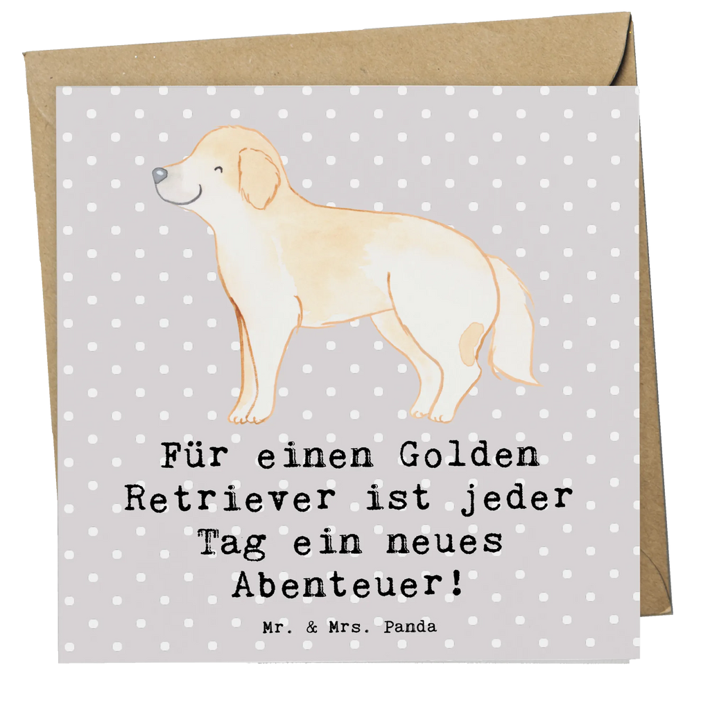 Deluxe Karte Golden Retriever Abenteuer Karte, Grußkarte, Klappkarte, Einladungskarte, Glückwunschkarte, Hochzeitskarte, Geburtstagskarte, Hochwertige Grußkarte, Hochwertige Klappkarte, Hund, Hunderasse, Rassehund, Hundebesitzer, Geschenk, Tierfreund, Schenken, Welpe