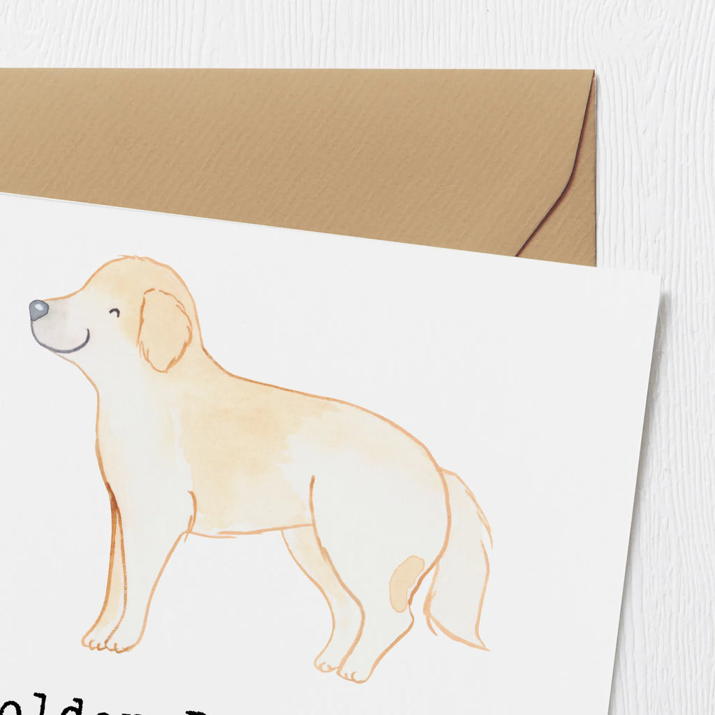 Deluxe Karte Golden Retriever Liebe Karte, Grußkarte, Klappkarte, Einladungskarte, Glückwunschkarte, Hochzeitskarte, Geburtstagskarte, Hochwertige Grußkarte, Hochwertige Klappkarte, Hund, Hunderasse, Rassehund, Hundebesitzer, Geschenk, Tierfreund, Schenken, Welpe