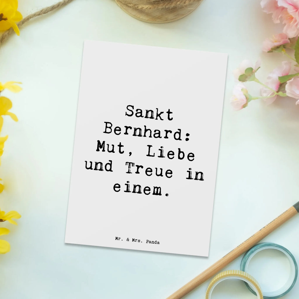 Postkarte Spruch Sankt Bernhard Postkarte, Karte, Geschenkkarte, Grußkarte, Einladung, Ansichtskarte, Geburtstagskarte, Einladungskarte, Dankeskarte, Ansichtskarten, Einladung Geburtstag, Einladungskarten Geburtstag, Hund, Hunderasse, Rassehund, Hundebesitzer, Geschenk, Tierfreund, Schenken, Welpe