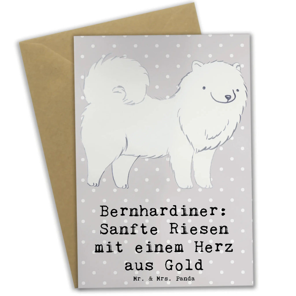 Grußkarte Bernhardiner Herz Grußkarte, Klappkarte, Einladungskarte, Glückwunschkarte, Hochzeitskarte, Geburtstagskarte, Karte, Ansichtskarten, Hund, Hunderasse, Rassehund, Hundebesitzer, Geschenk, Tierfreund, Schenken, Welpe