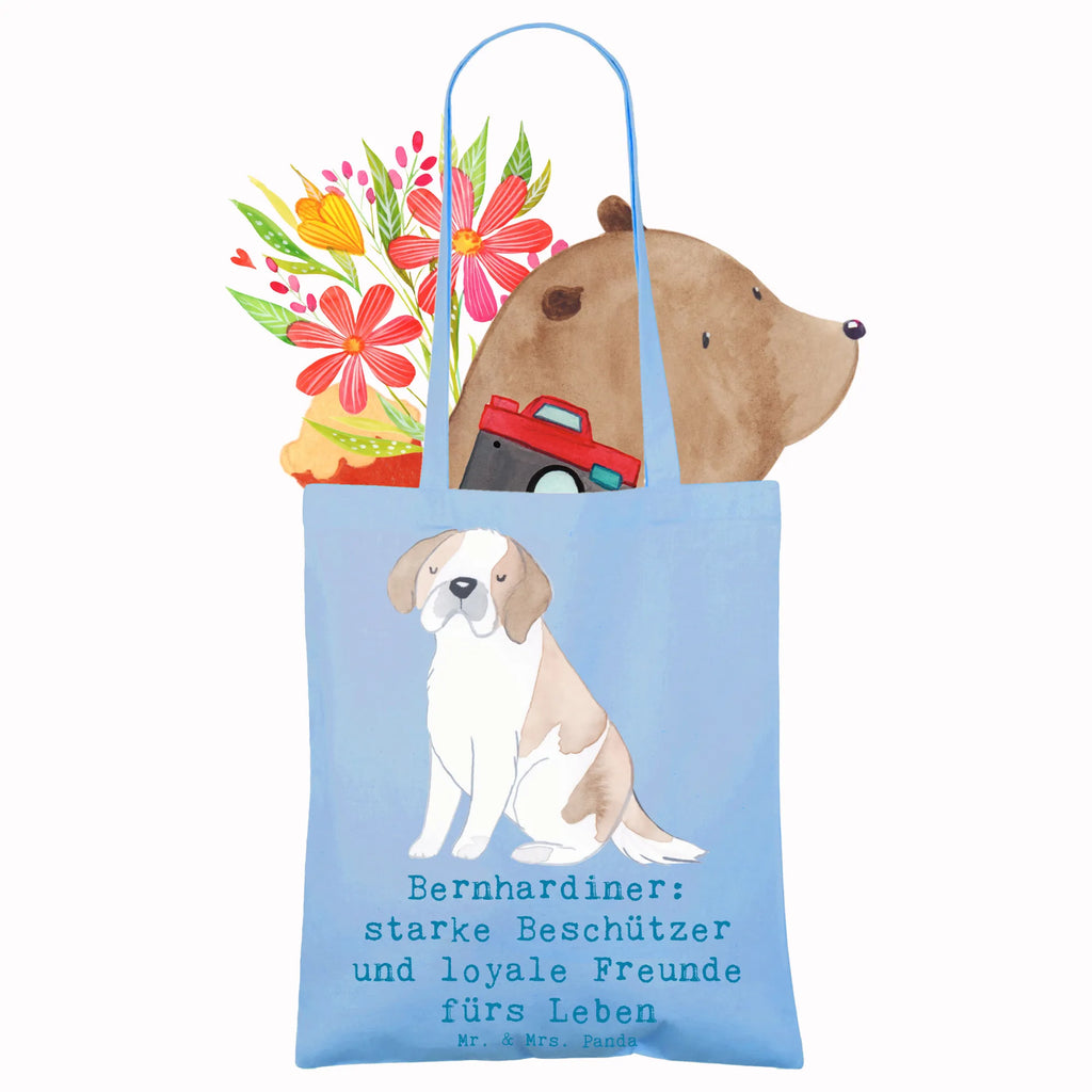 Tragetasche Bernhardiner Treue Beuteltasche, Beutel, Einkaufstasche, Jutebeutel, Stoffbeutel, Tasche, Shopper, Umhängetasche, Strandtasche, Schultertasche, Stofftasche, Tragetasche, Badetasche, Jutetasche, Einkaufstüte, Laptoptasche, Hund, Hunderasse, Rassehund, Hundebesitzer, Geschenk, Tierfreund, Schenken, Welpe