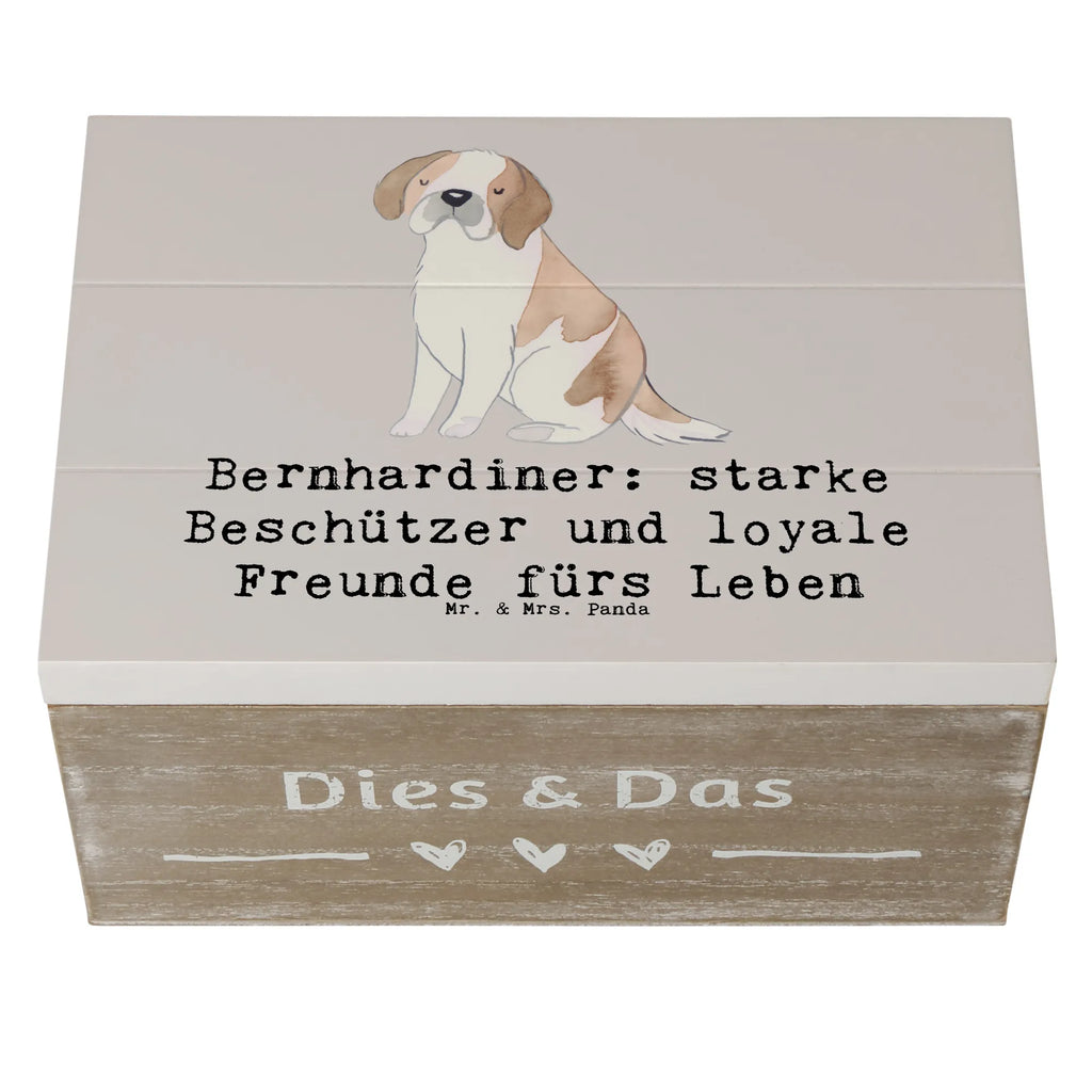 Holzkiste Bernhardiner Treue Holzkiste, Kiste, Schatzkiste, Truhe, Schatulle, XXL, Erinnerungsbox, Erinnerungskiste, Dekokiste, Aufbewahrungsbox, Geschenkbox, Geschenkdose, Hund, Hunderasse, Rassehund, Hundebesitzer, Geschenk, Tierfreund, Schenken, Welpe