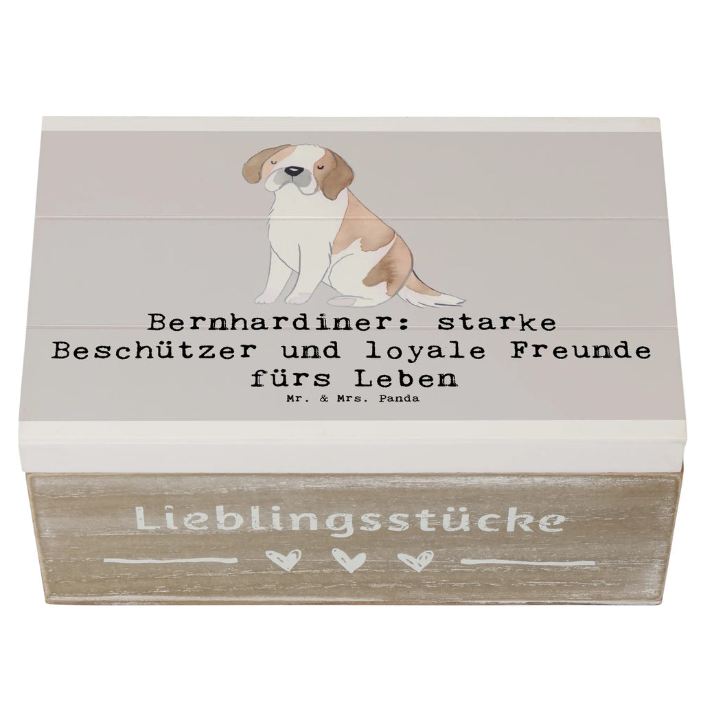 Holzkiste Bernhardiner Treue Holzkiste, Kiste, Schatzkiste, Truhe, Schatulle, XXL, Erinnerungsbox, Erinnerungskiste, Dekokiste, Aufbewahrungsbox, Geschenkbox, Geschenkdose, Hund, Hunderasse, Rassehund, Hundebesitzer, Geschenk, Tierfreund, Schenken, Welpe