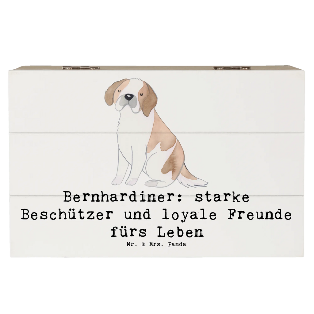 Holzkiste Bernhardiner Treue Holzkiste, Kiste, Schatzkiste, Truhe, Schatulle, XXL, Erinnerungsbox, Erinnerungskiste, Dekokiste, Aufbewahrungsbox, Geschenkbox, Geschenkdose, Hund, Hunderasse, Rassehund, Hundebesitzer, Geschenk, Tierfreund, Schenken, Welpe