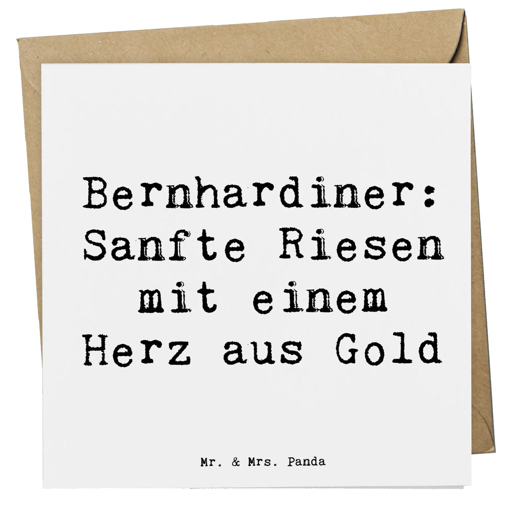 Deluxe Karte Spruch Bernhardiner Herz Karte, Grußkarte, Klappkarte, Einladungskarte, Glückwunschkarte, Hochzeitskarte, Geburtstagskarte, Hochwertige Grußkarte, Hochwertige Klappkarte, Hund, Hunderasse, Rassehund, Hundebesitzer, Geschenk, Tierfreund, Schenken, Welpe