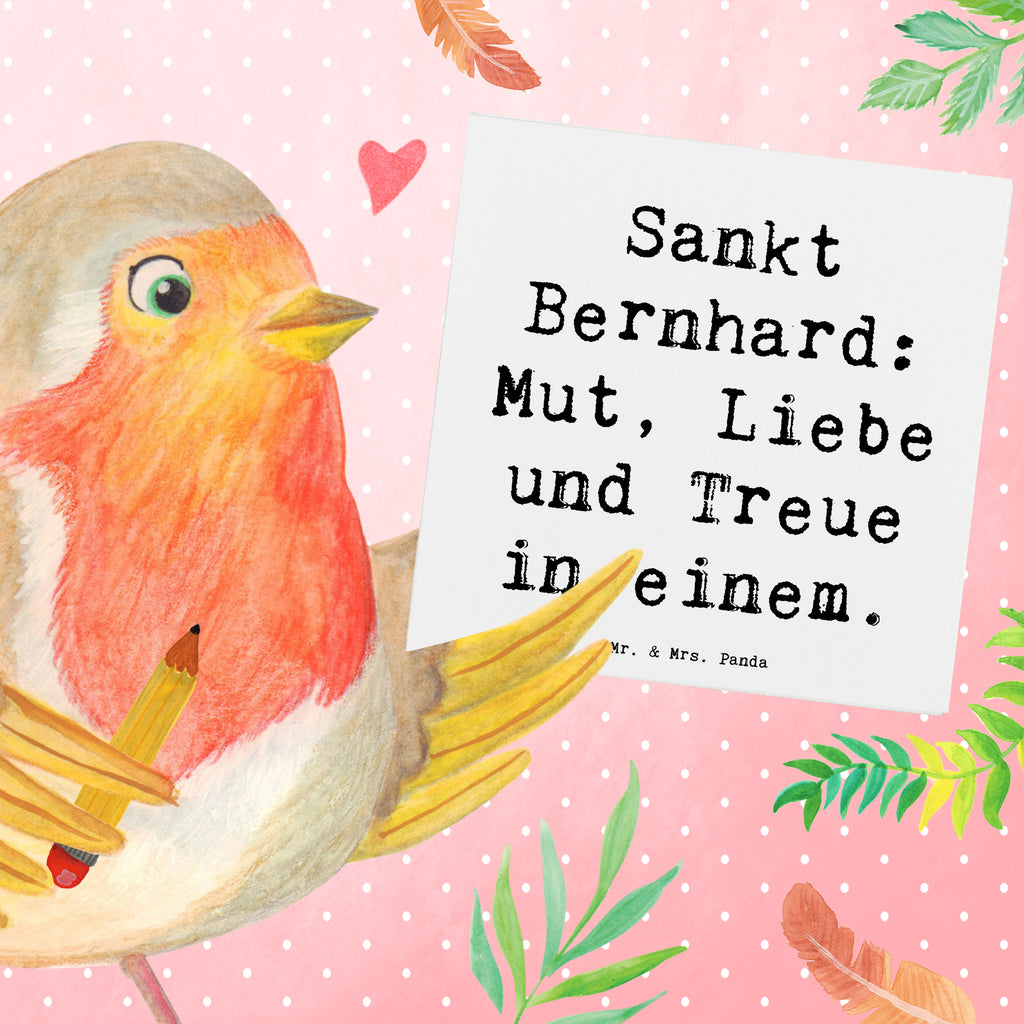 Deluxe Karte Spruch Sankt Bernhard Karte, Grußkarte, Klappkarte, Einladungskarte, Glückwunschkarte, Hochzeitskarte, Geburtstagskarte, Hochwertige Grußkarte, Hochwertige Klappkarte, Hund, Hunderasse, Rassehund, Hundebesitzer, Geschenk, Tierfreund, Schenken, Welpe