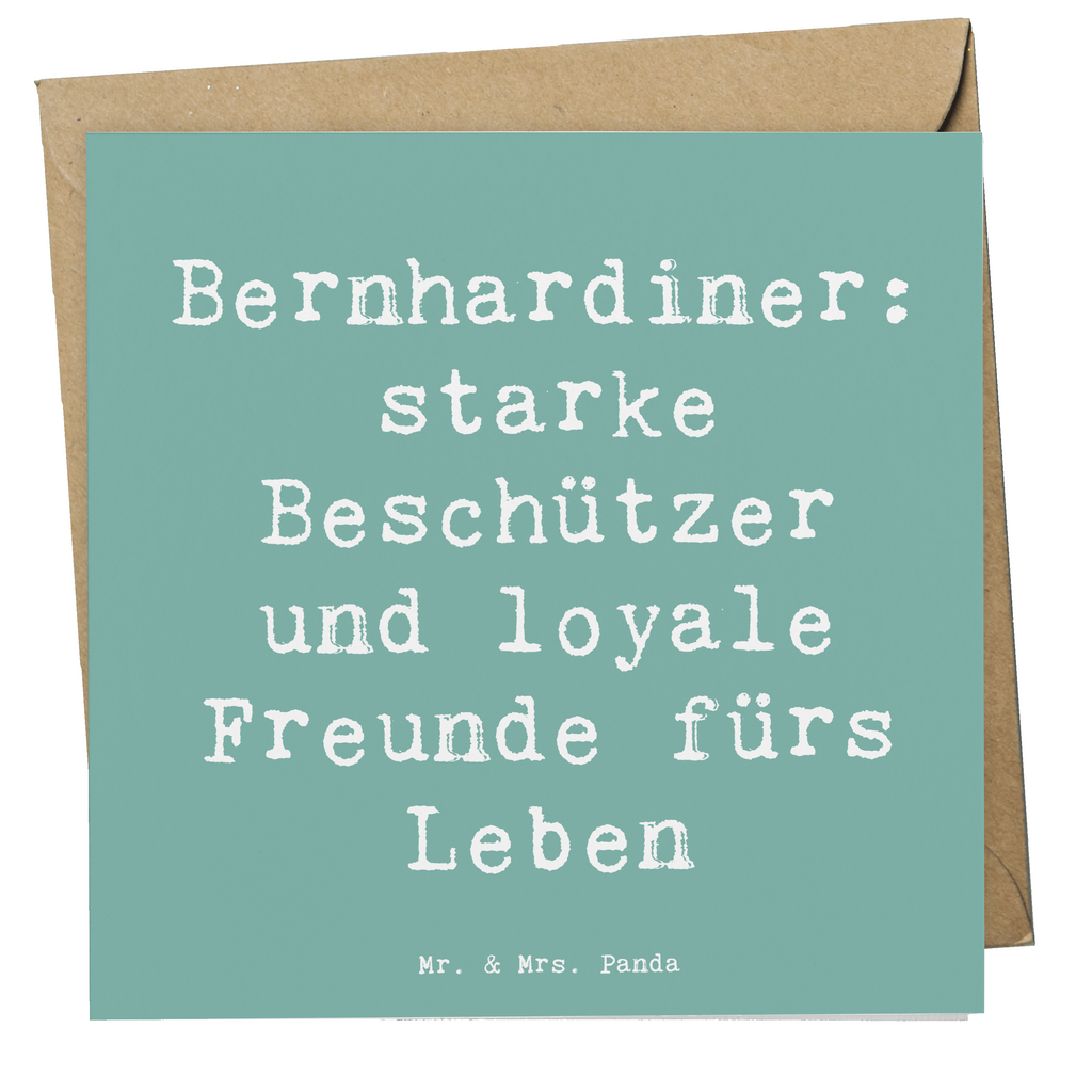 Deluxe Karte Spruch Bernhardiner Treue Karte, Grußkarte, Klappkarte, Einladungskarte, Glückwunschkarte, Hochzeitskarte, Geburtstagskarte, Hochwertige Grußkarte, Hochwertige Klappkarte, Hund, Hunderasse, Rassehund, Hundebesitzer, Geschenk, Tierfreund, Schenken, Welpe