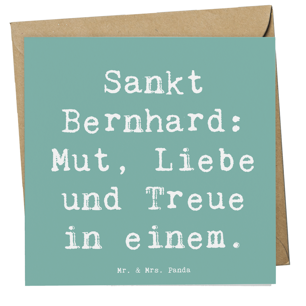 Deluxe Karte Spruch Sankt Bernhard Karte, Grußkarte, Klappkarte, Einladungskarte, Glückwunschkarte, Hochzeitskarte, Geburtstagskarte, Hochwertige Grußkarte, Hochwertige Klappkarte, Hund, Hunderasse, Rassehund, Hundebesitzer, Geschenk, Tierfreund, Schenken, Welpe