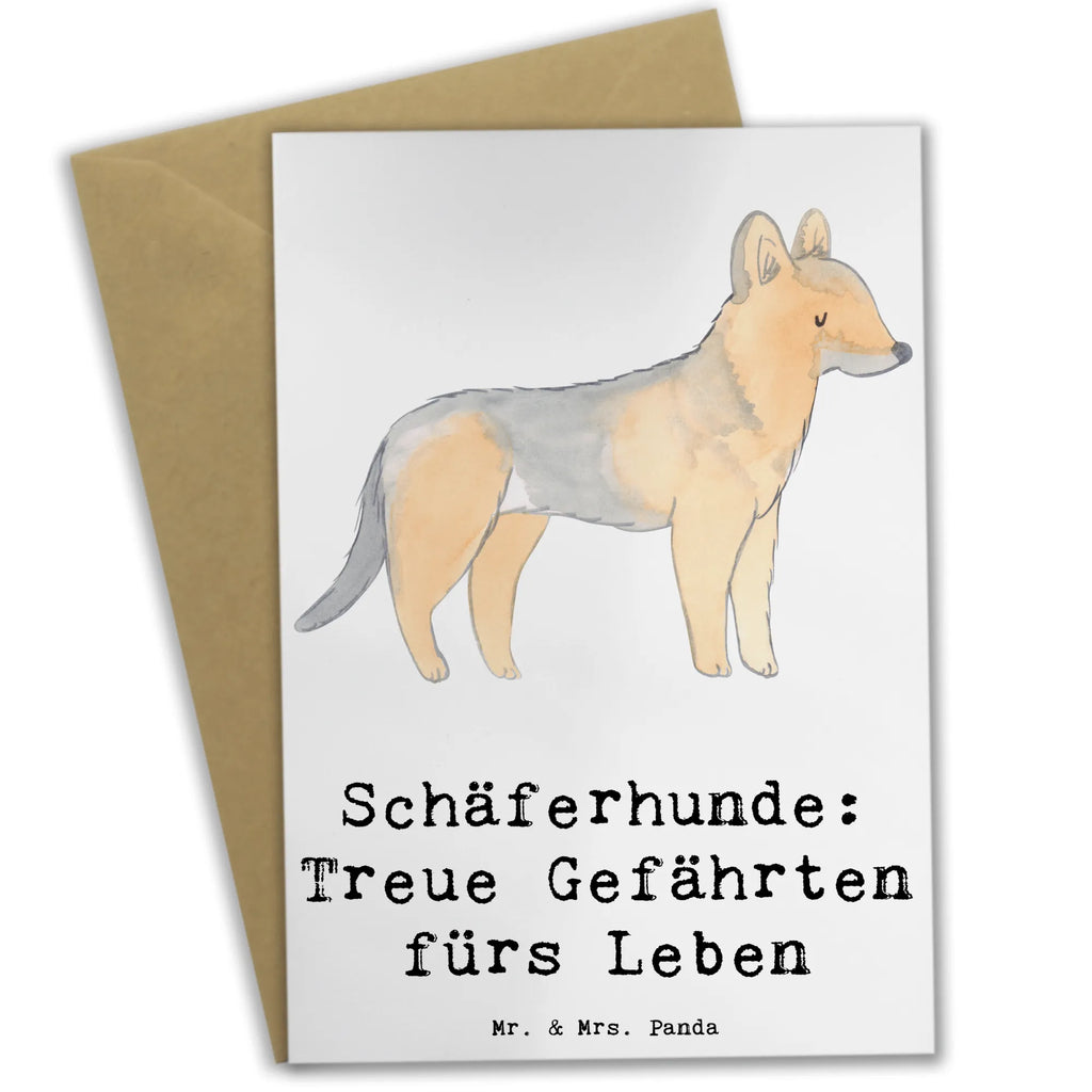 Grußkarte Schäferhund Gefährten Grußkarte, Klappkarte, Einladungskarte, Glückwunschkarte, Hochzeitskarte, Geburtstagskarte, Karte, Ansichtskarten, Hund, Hunderasse, Rassehund, Hundebesitzer, Geschenk, Tierfreund, Schenken, Welpe