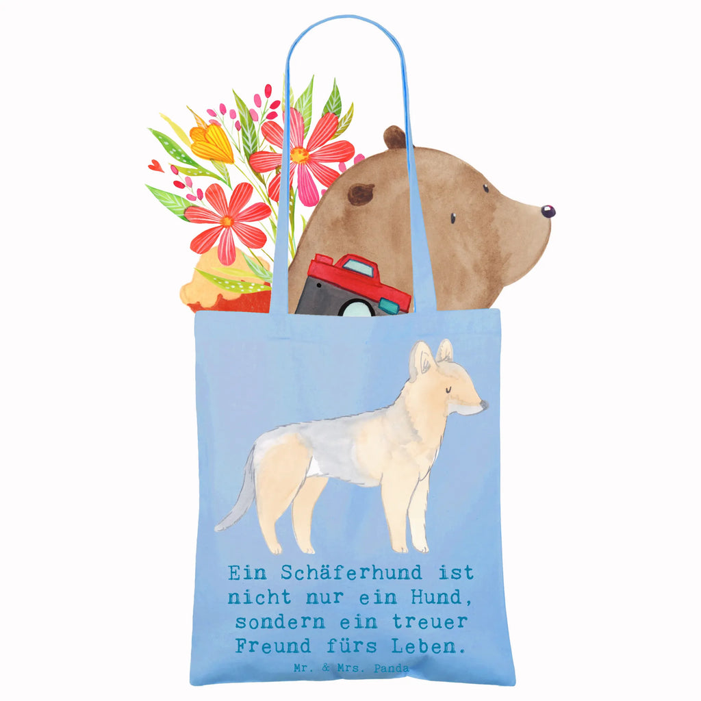 Tragetasche Schäferhund Freund Beuteltasche, Beutel, Einkaufstasche, Jutebeutel, Stoffbeutel, Tasche, Shopper, Umhängetasche, Strandtasche, Schultertasche, Stofftasche, Tragetasche, Badetasche, Jutetasche, Einkaufstüte, Laptoptasche, Hund, Hunderasse, Rassehund, Hundebesitzer, Geschenk, Tierfreund, Schenken, Welpe