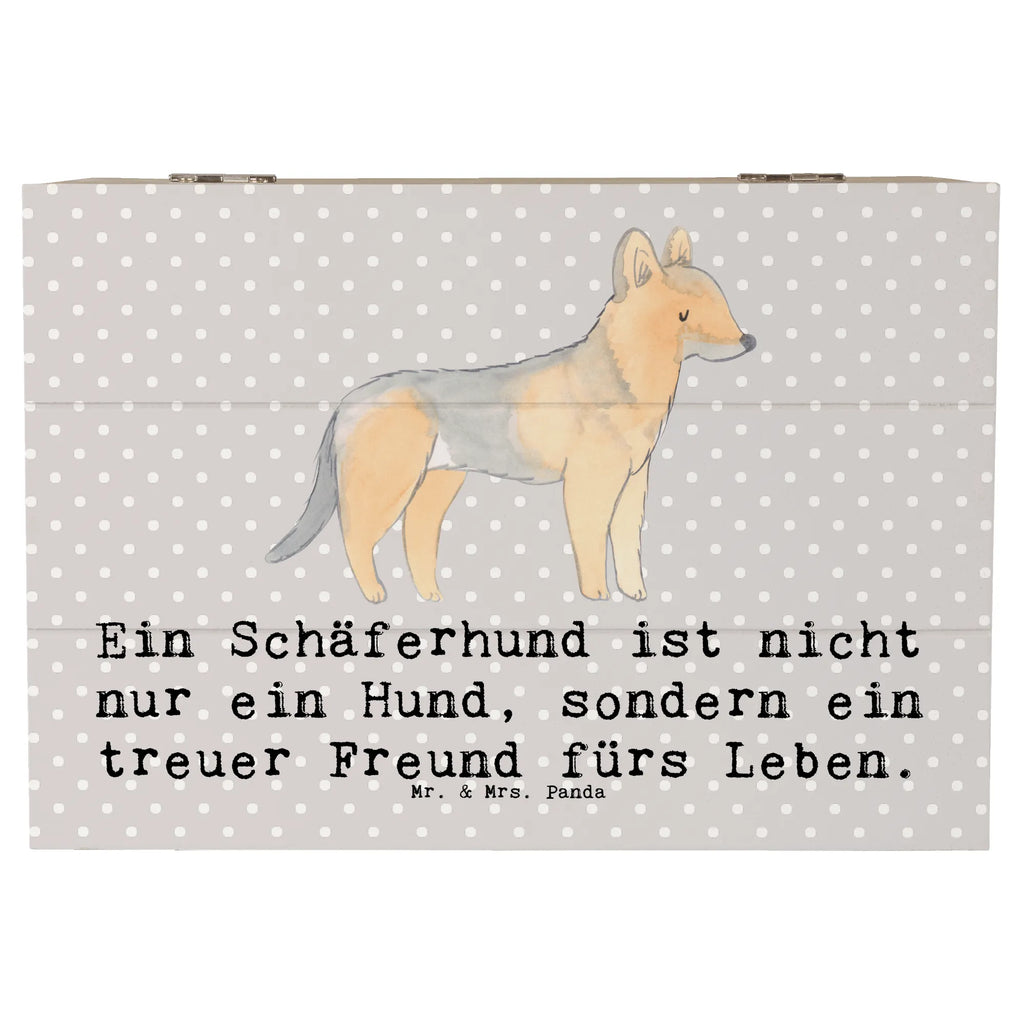 Holzkiste Schäferhund Freund Holzkiste, Kiste, Schatzkiste, Truhe, Schatulle, XXL, Erinnerungsbox, Erinnerungskiste, Dekokiste, Aufbewahrungsbox, Geschenkbox, Geschenkdose, Hund, Hunderasse, Rassehund, Hundebesitzer, Geschenk, Tierfreund, Schenken, Welpe