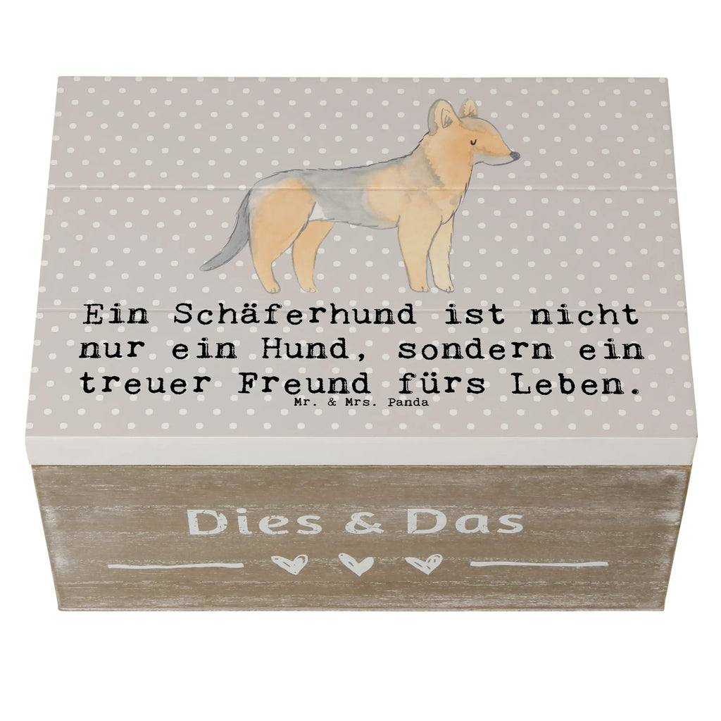 Holzkiste Schäferhund Freund Holzkiste, Kiste, Schatzkiste, Truhe, Schatulle, XXL, Erinnerungsbox, Erinnerungskiste, Dekokiste, Aufbewahrungsbox, Geschenkbox, Geschenkdose, Hund, Hunderasse, Rassehund, Hundebesitzer, Geschenk, Tierfreund, Schenken, Welpe