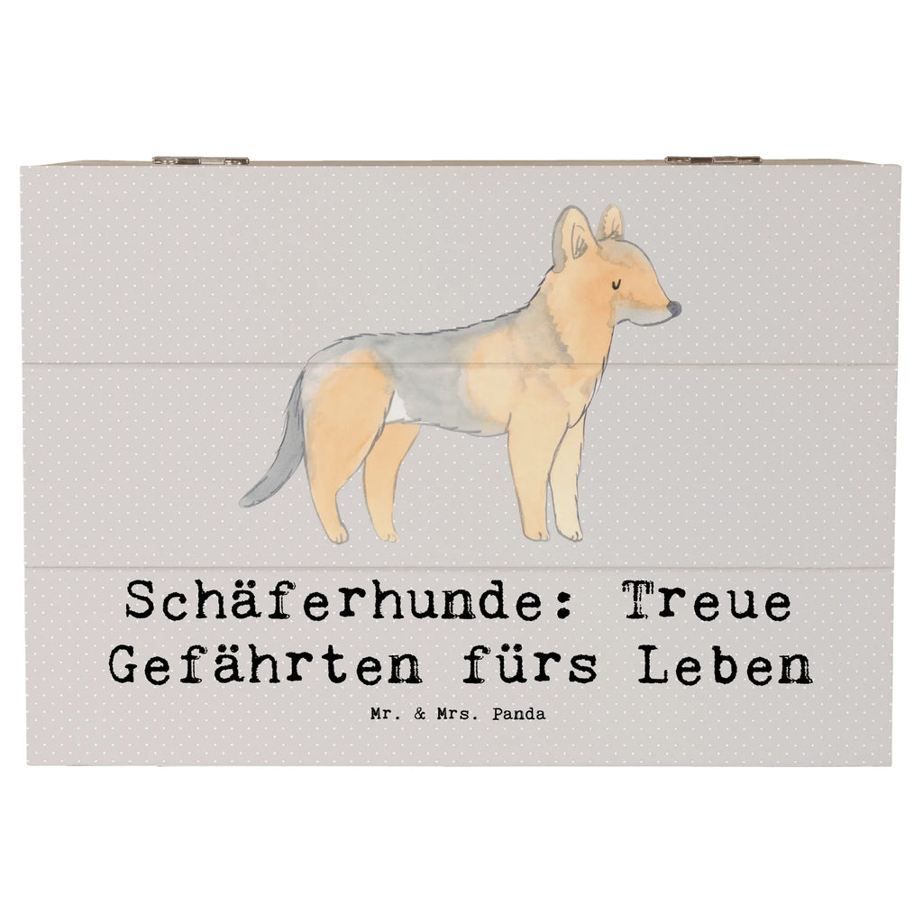 Holzkiste Schäferhund Gefährten Holzkiste, Kiste, Schatzkiste, Truhe, Schatulle, XXL, Erinnerungsbox, Erinnerungskiste, Dekokiste, Aufbewahrungsbox, Geschenkbox, Geschenkdose, Hund, Hunderasse, Rassehund, Hundebesitzer, Geschenk, Tierfreund, Schenken, Welpe