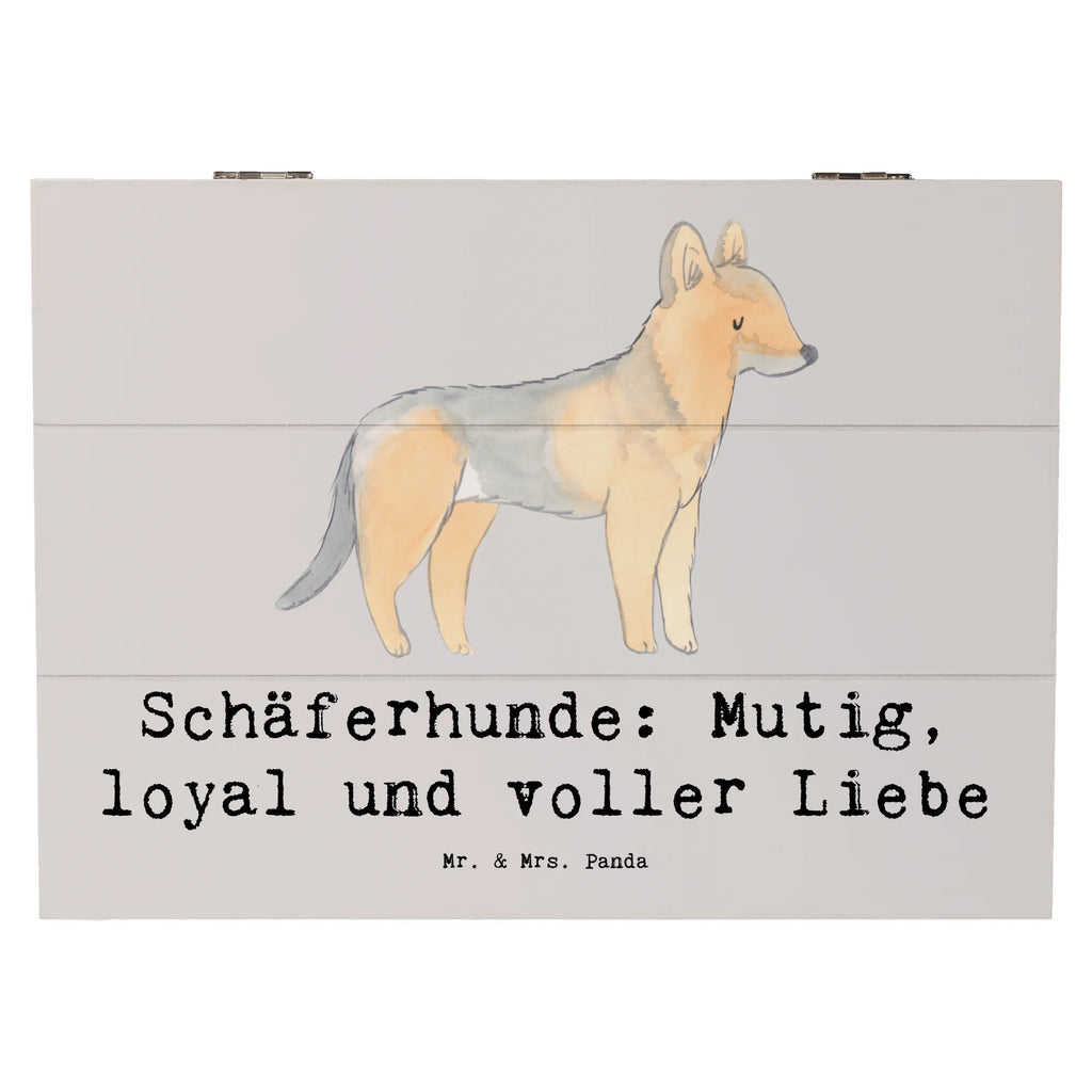 Holzkiste Schäferhunde Freundschaft Holzkiste, Kiste, Schatzkiste, Truhe, Schatulle, XXL, Erinnerungsbox, Erinnerungskiste, Dekokiste, Aufbewahrungsbox, Geschenkbox, Geschenkdose, Hund, Hunderasse, Rassehund, Hundebesitzer, Geschenk, Tierfreund, Schenken, Welpe