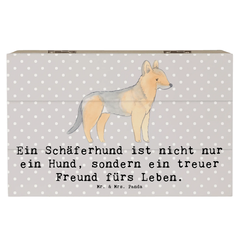 Holzkiste Schäferhund Freund Holzkiste, Kiste, Schatzkiste, Truhe, Schatulle, XXL, Erinnerungsbox, Erinnerungskiste, Dekokiste, Aufbewahrungsbox, Geschenkbox, Geschenkdose, Hund, Hunderasse, Rassehund, Hundebesitzer, Geschenk, Tierfreund, Schenken, Welpe