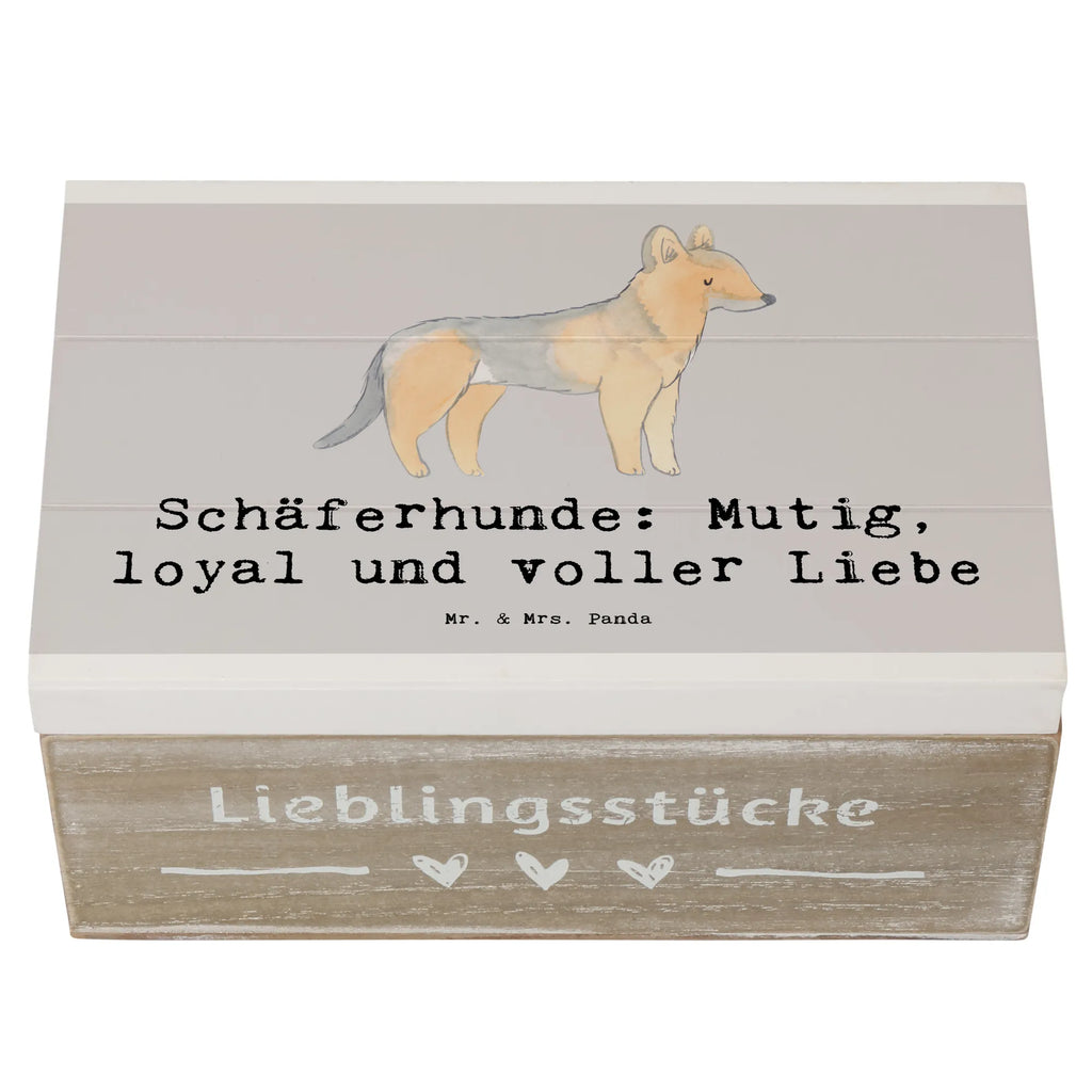 Holzkiste Schäferhunde Freundschaft Holzkiste, Kiste, Schatzkiste, Truhe, Schatulle, XXL, Erinnerungsbox, Erinnerungskiste, Dekokiste, Aufbewahrungsbox, Geschenkbox, Geschenkdose, Hund, Hunderasse, Rassehund, Hundebesitzer, Geschenk, Tierfreund, Schenken, Welpe