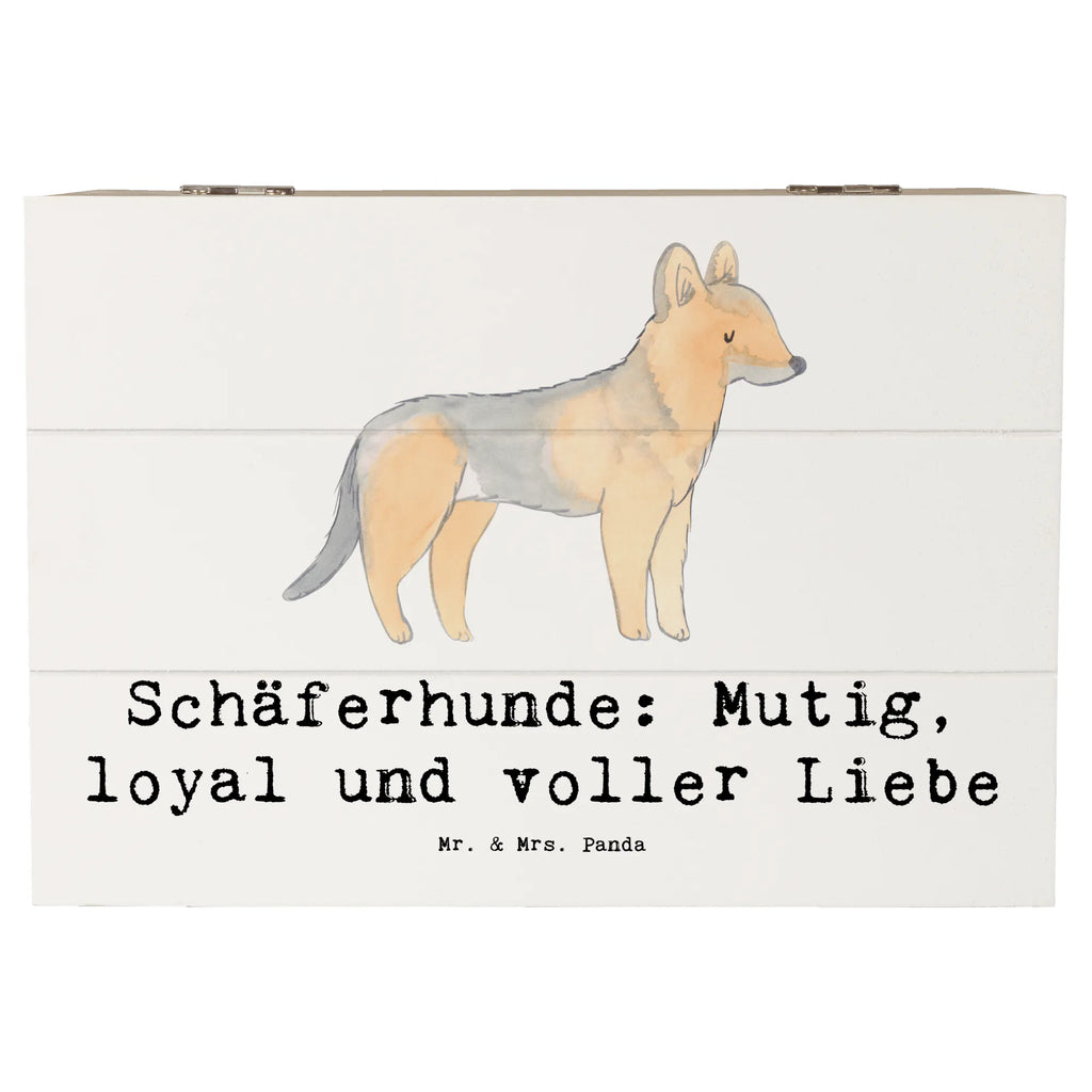 Holzkiste Schäferhunde Freundschaft Holzkiste, Kiste, Schatzkiste, Truhe, Schatulle, XXL, Erinnerungsbox, Erinnerungskiste, Dekokiste, Aufbewahrungsbox, Geschenkbox, Geschenkdose, Hund, Hunderasse, Rassehund, Hundebesitzer, Geschenk, Tierfreund, Schenken, Welpe