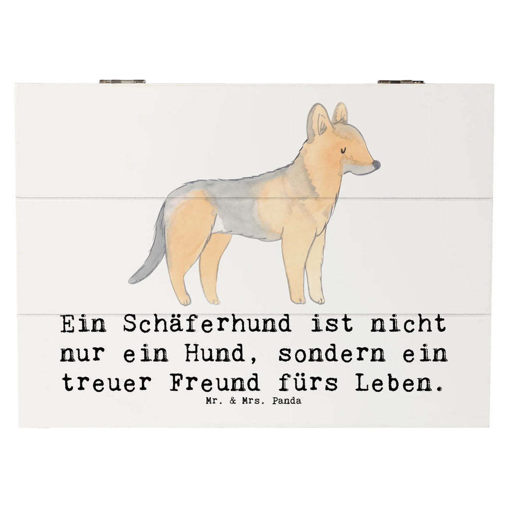 Holzkiste Schäferhund Freund Holzkiste, Kiste, Schatzkiste, Truhe, Schatulle, XXL, Erinnerungsbox, Erinnerungskiste, Dekokiste, Aufbewahrungsbox, Geschenkbox, Geschenkdose, Hund, Hunderasse, Rassehund, Hundebesitzer, Geschenk, Tierfreund, Schenken, Welpe