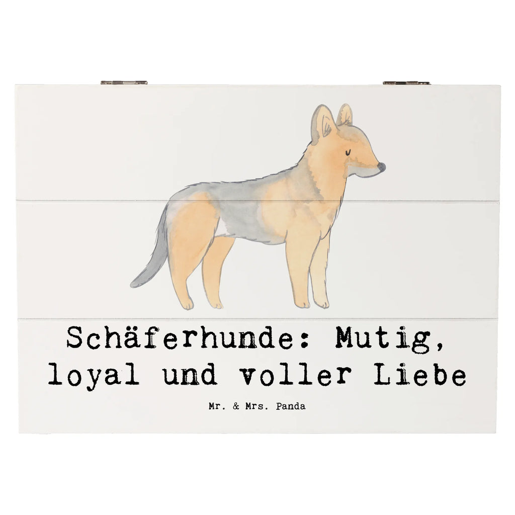 Holzkiste Schäferhunde Freundschaft Holzkiste, Kiste, Schatzkiste, Truhe, Schatulle, XXL, Erinnerungsbox, Erinnerungskiste, Dekokiste, Aufbewahrungsbox, Geschenkbox, Geschenkdose, Hund, Hunderasse, Rassehund, Hundebesitzer, Geschenk, Tierfreund, Schenken, Welpe