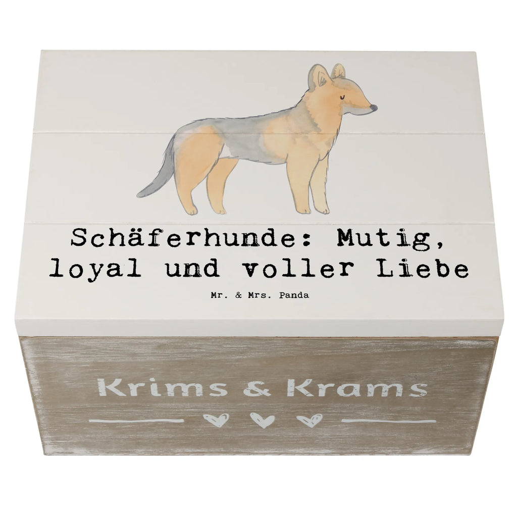 Holzkiste Schäferhunde Freundschaft Holzkiste, Kiste, Schatzkiste, Truhe, Schatulle, XXL, Erinnerungsbox, Erinnerungskiste, Dekokiste, Aufbewahrungsbox, Geschenkbox, Geschenkdose, Hund, Hunderasse, Rassehund, Hundebesitzer, Geschenk, Tierfreund, Schenken, Welpe