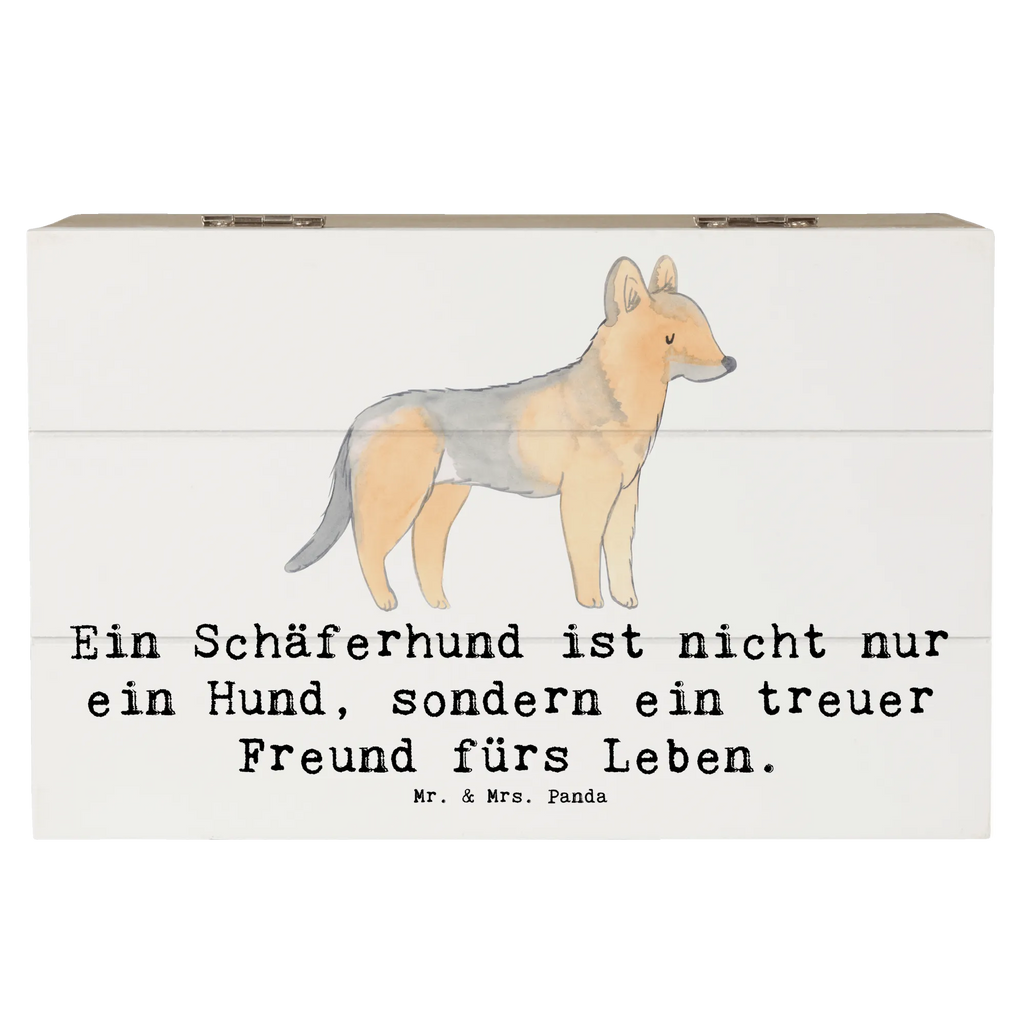 Holzkiste Schäferhund Freund Holzkiste, Kiste, Schatzkiste, Truhe, Schatulle, XXL, Erinnerungsbox, Erinnerungskiste, Dekokiste, Aufbewahrungsbox, Geschenkbox, Geschenkdose, Hund, Hunderasse, Rassehund, Hundebesitzer, Geschenk, Tierfreund, Schenken, Welpe