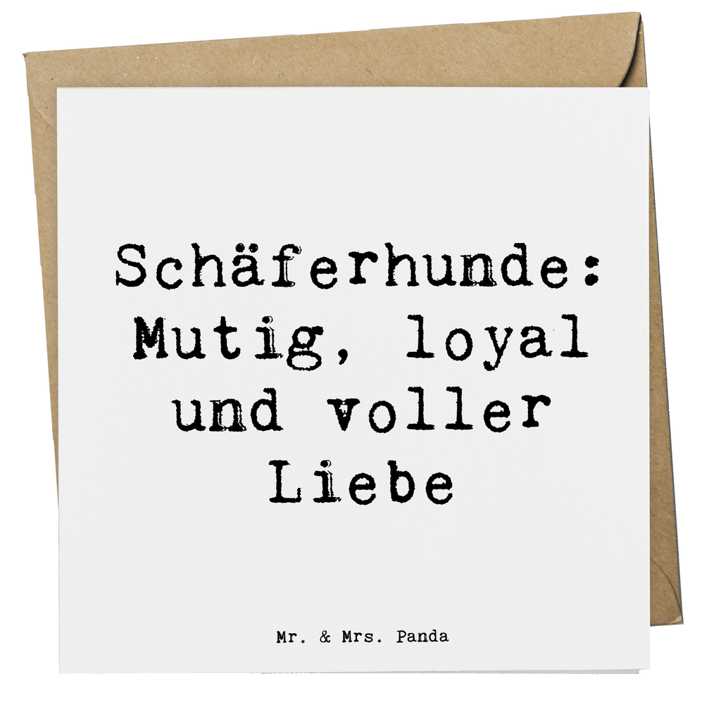 Deluxe Karte Spruch Schäferhunde Freundschaft Karte, Grußkarte, Klappkarte, Einladungskarte, Glückwunschkarte, Hochzeitskarte, Geburtstagskarte, Hochwertige Grußkarte, Hochwertige Klappkarte, Hund, Hunderasse, Rassehund, Hundebesitzer, Geschenk, Tierfreund, Schenken, Welpe