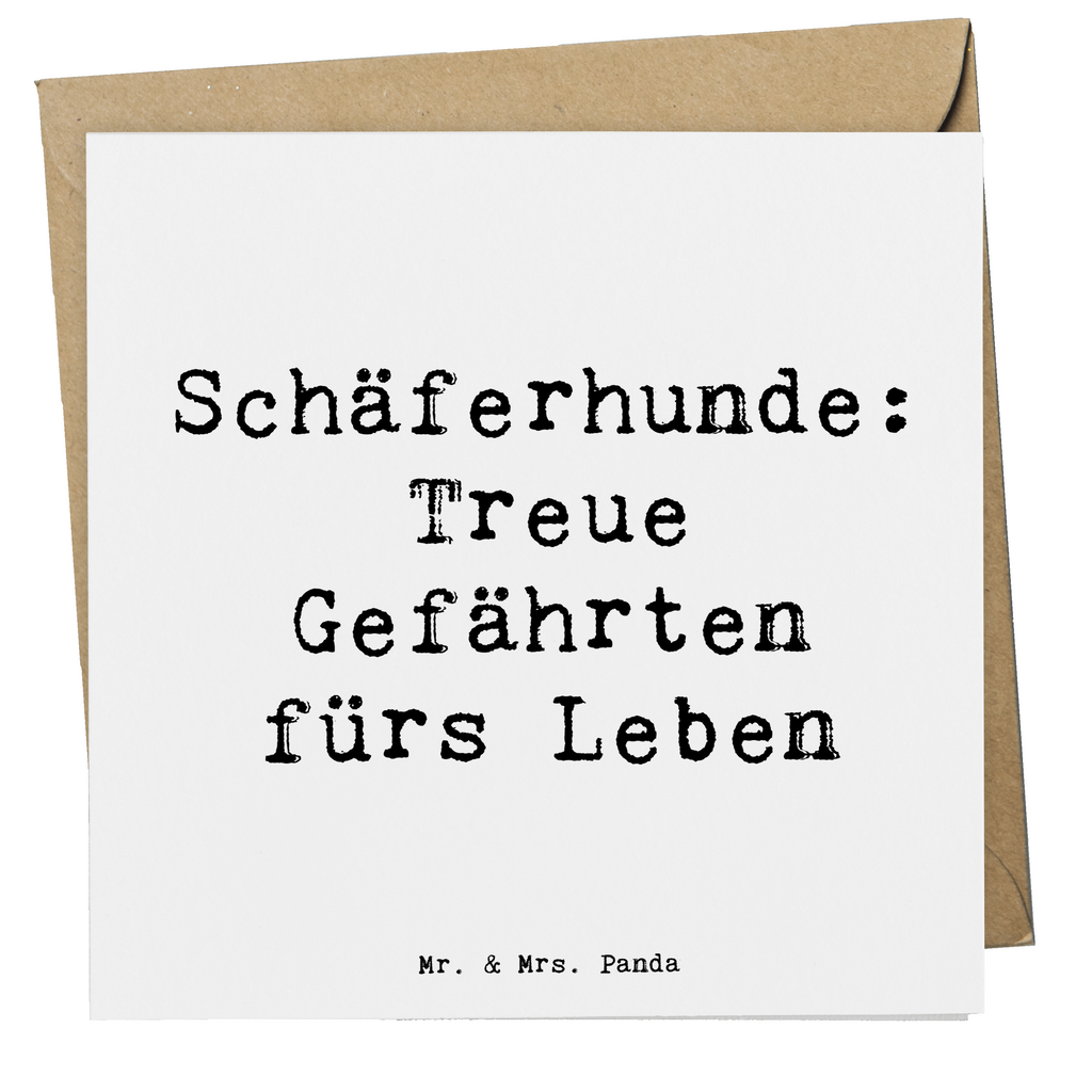 Deluxe Karte Spruch Schäferhund Gefährten Karte, Grußkarte, Klappkarte, Einladungskarte, Glückwunschkarte, Hochzeitskarte, Geburtstagskarte, Hochwertige Grußkarte, Hochwertige Klappkarte, Hund, Hunderasse, Rassehund, Hundebesitzer, Geschenk, Tierfreund, Schenken, Welpe