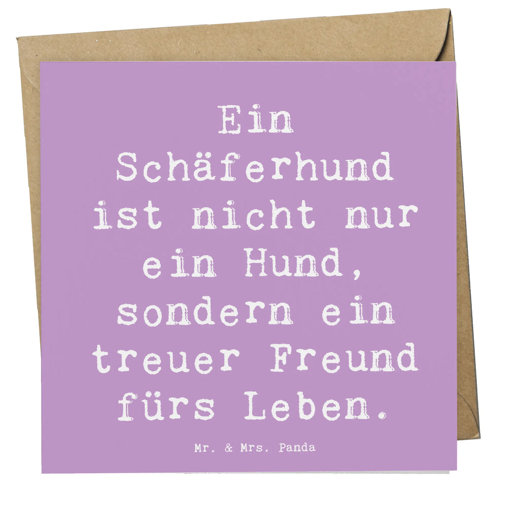 Deluxe Karte Spruch Schäferhund Freund Karte, Grußkarte, Klappkarte, Einladungskarte, Glückwunschkarte, Hochzeitskarte, Geburtstagskarte, Hochwertige Grußkarte, Hochwertige Klappkarte, Hund, Hunderasse, Rassehund, Hundebesitzer, Geschenk, Tierfreund, Schenken, Welpe