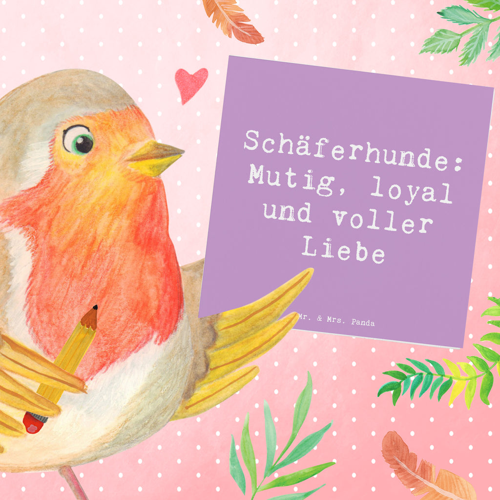 Deluxe Karte Spruch Schäferhunde Freundschaft Karte, Grußkarte, Klappkarte, Einladungskarte, Glückwunschkarte, Hochzeitskarte, Geburtstagskarte, Hochwertige Grußkarte, Hochwertige Klappkarte, Hund, Hunderasse, Rassehund, Hundebesitzer, Geschenk, Tierfreund, Schenken, Welpe