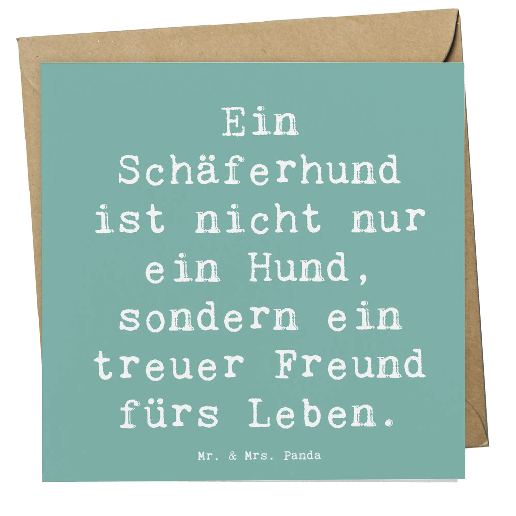 Deluxe Karte Spruch Schäferhund Freund Karte, Grußkarte, Klappkarte, Einladungskarte, Glückwunschkarte, Hochzeitskarte, Geburtstagskarte, Hochwertige Grußkarte, Hochwertige Klappkarte, Hund, Hunderasse, Rassehund, Hundebesitzer, Geschenk, Tierfreund, Schenken, Welpe