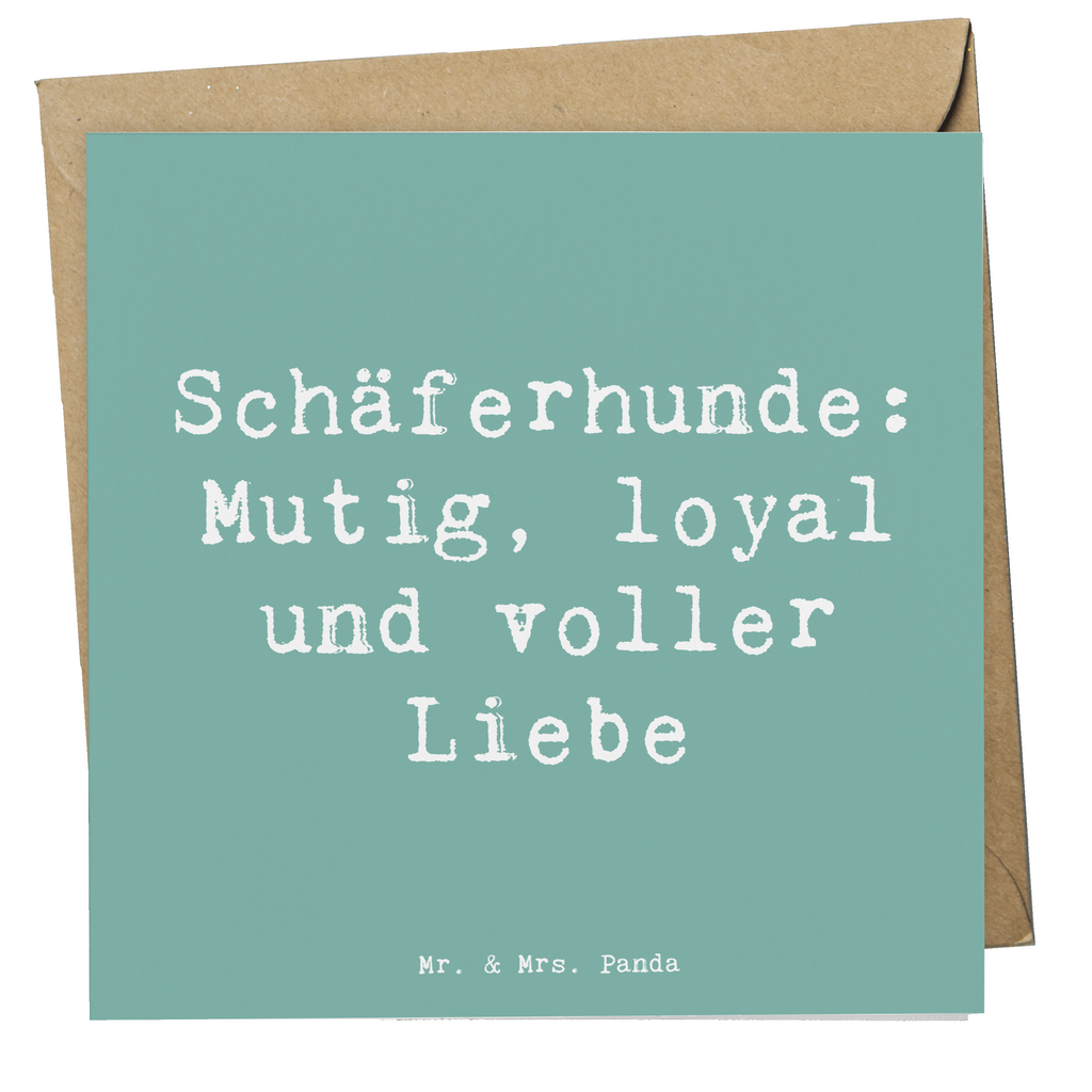 Deluxe Karte Spruch Schäferhunde Freundschaft Karte, Grußkarte, Klappkarte, Einladungskarte, Glückwunschkarte, Hochzeitskarte, Geburtstagskarte, Hochwertige Grußkarte, Hochwertige Klappkarte, Hund, Hunderasse, Rassehund, Hundebesitzer, Geschenk, Tierfreund, Schenken, Welpe