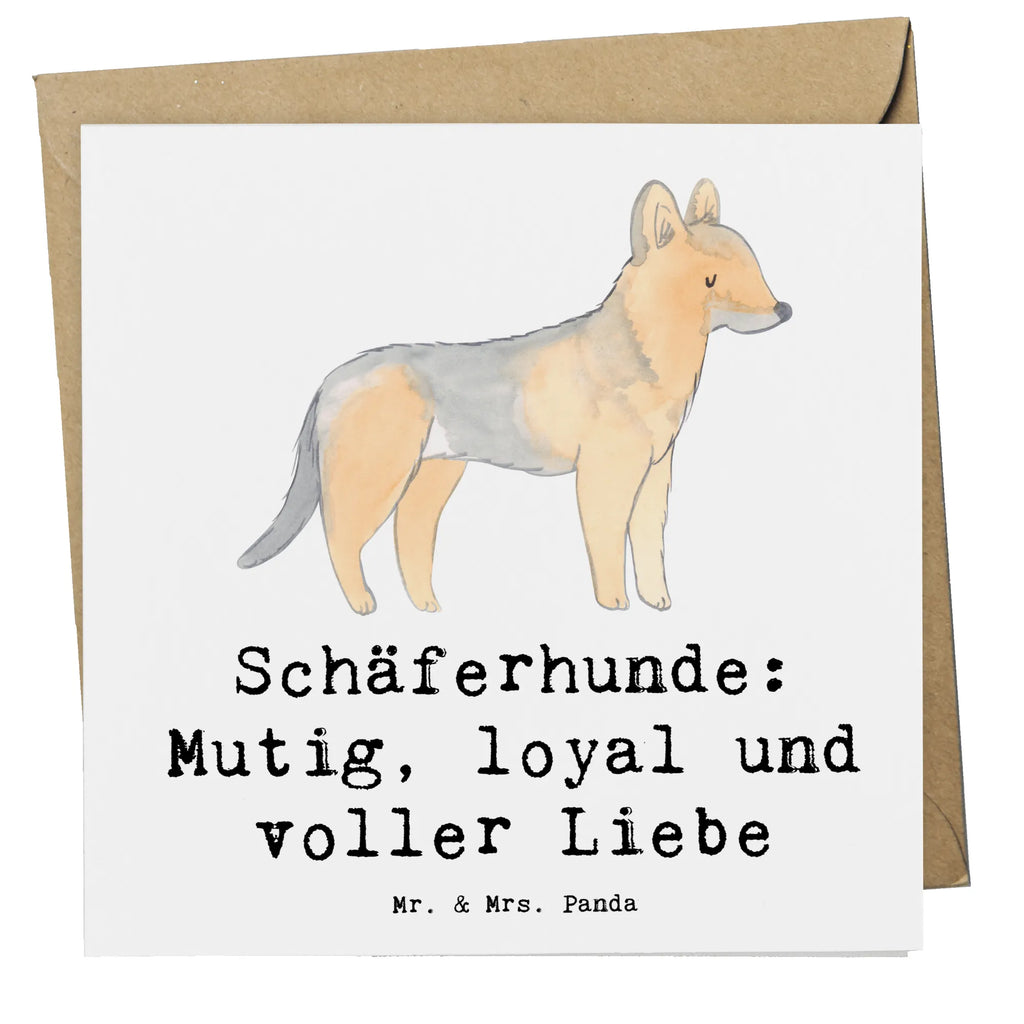 Deluxe Karte Schäferhunde Freundschaft Karte, Grußkarte, Klappkarte, Einladungskarte, Glückwunschkarte, Hochzeitskarte, Geburtstagskarte, Hochwertige Grußkarte, Hochwertige Klappkarte, Hund, Hunderasse, Rassehund, Hundebesitzer, Geschenk, Tierfreund, Schenken, Welpe