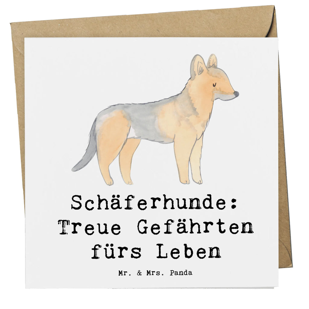 Deluxe Karte Schäferhund Gefährten Karte, Grußkarte, Klappkarte, Einladungskarte, Glückwunschkarte, Hochzeitskarte, Geburtstagskarte, Hochwertige Grußkarte, Hochwertige Klappkarte, Hund, Hunderasse, Rassehund, Hundebesitzer, Geschenk, Tierfreund, Schenken, Welpe