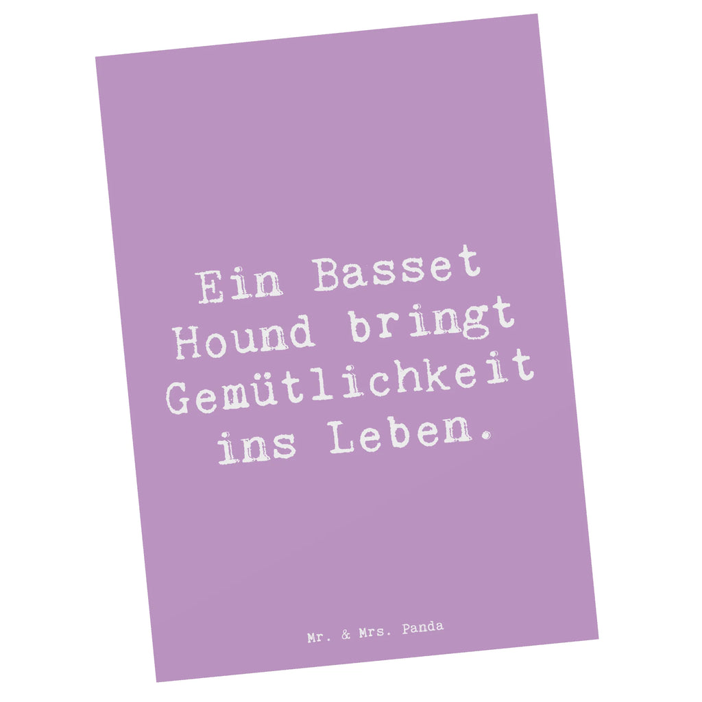 Postkarte Spruch Basset Hound Gemütlichkeit Postkarte, Karte, Geschenkkarte, Grußkarte, Einladung, Ansichtskarte, Geburtstagskarte, Einladungskarte, Dankeskarte, Ansichtskarten, Einladung Geburtstag, Einladungskarten Geburtstag, Hund, Hunderasse, Rassehund, Hundebesitzer, Geschenk, Tierfreund, Schenken, Welpe