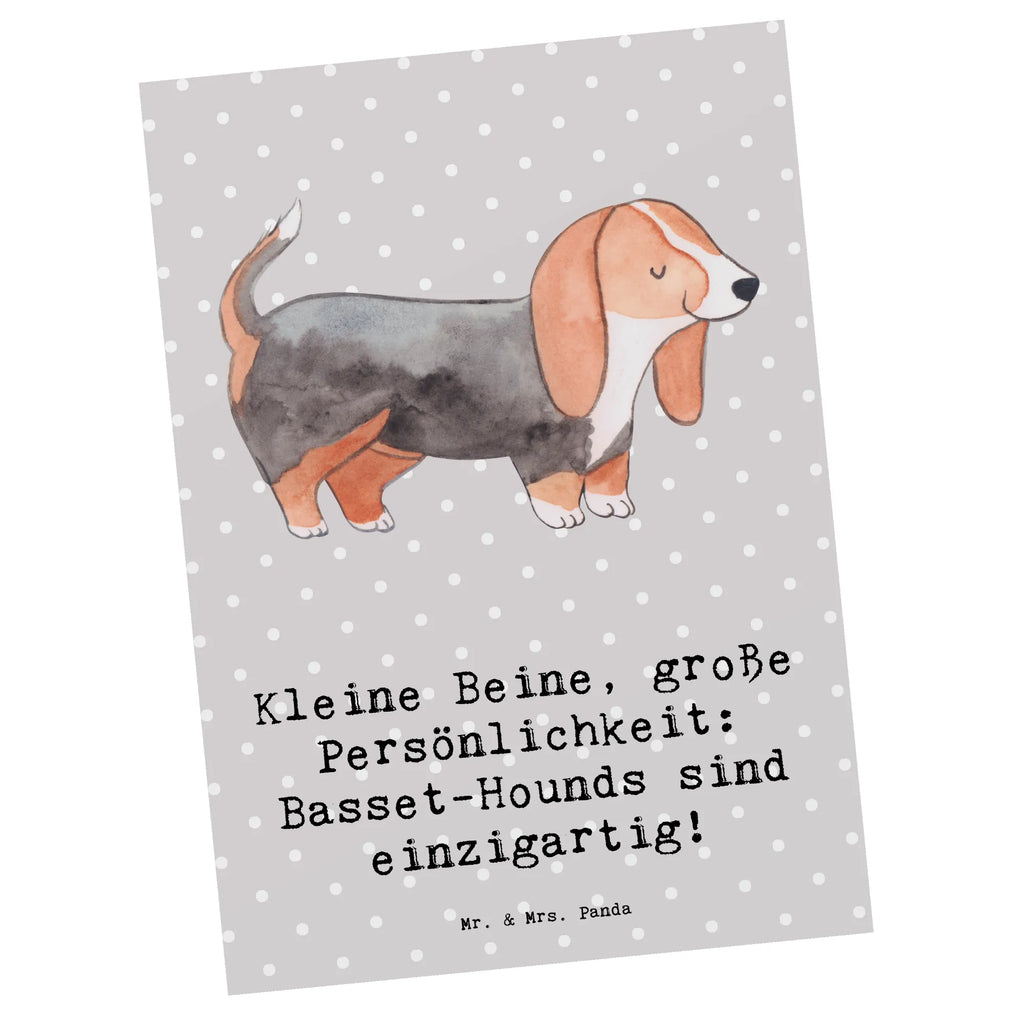 Postkarte Basset Hound Persönlichkeit Postkarte, Karte, Geschenkkarte, Grußkarte, Einladung, Ansichtskarte, Geburtstagskarte, Einladungskarte, Dankeskarte, Ansichtskarten, Einladung Geburtstag, Einladungskarten Geburtstag, Hund, Hunderasse, Rassehund, Hundebesitzer, Geschenk, Tierfreund, Schenken, Welpe