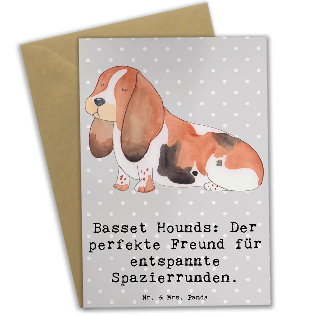 Grußkarte Basset Hound Freund Grußkarte, Klappkarte, Einladungskarte, Glückwunschkarte, Hochzeitskarte, Geburtstagskarte, Karte, Ansichtskarten, Hund, Hunderasse, Rassehund, Hundebesitzer, Geschenk, Tierfreund, Schenken, Welpe