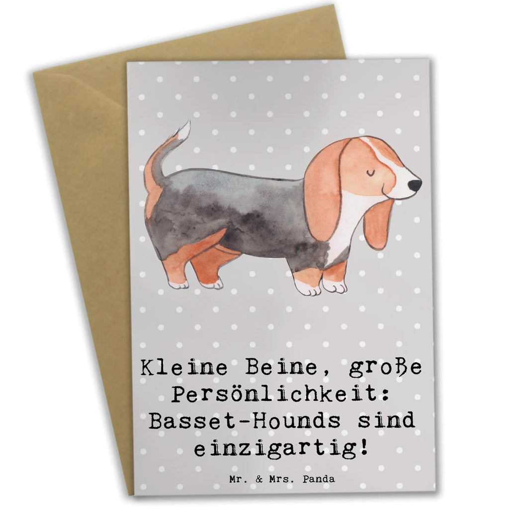 Grußkarte Basset Hound Persönlichkeit Grußkarte, Klappkarte, Einladungskarte, Glückwunschkarte, Hochzeitskarte, Geburtstagskarte, Karte, Ansichtskarten, Hund, Hunderasse, Rassehund, Hundebesitzer, Geschenk, Tierfreund, Schenken, Welpe