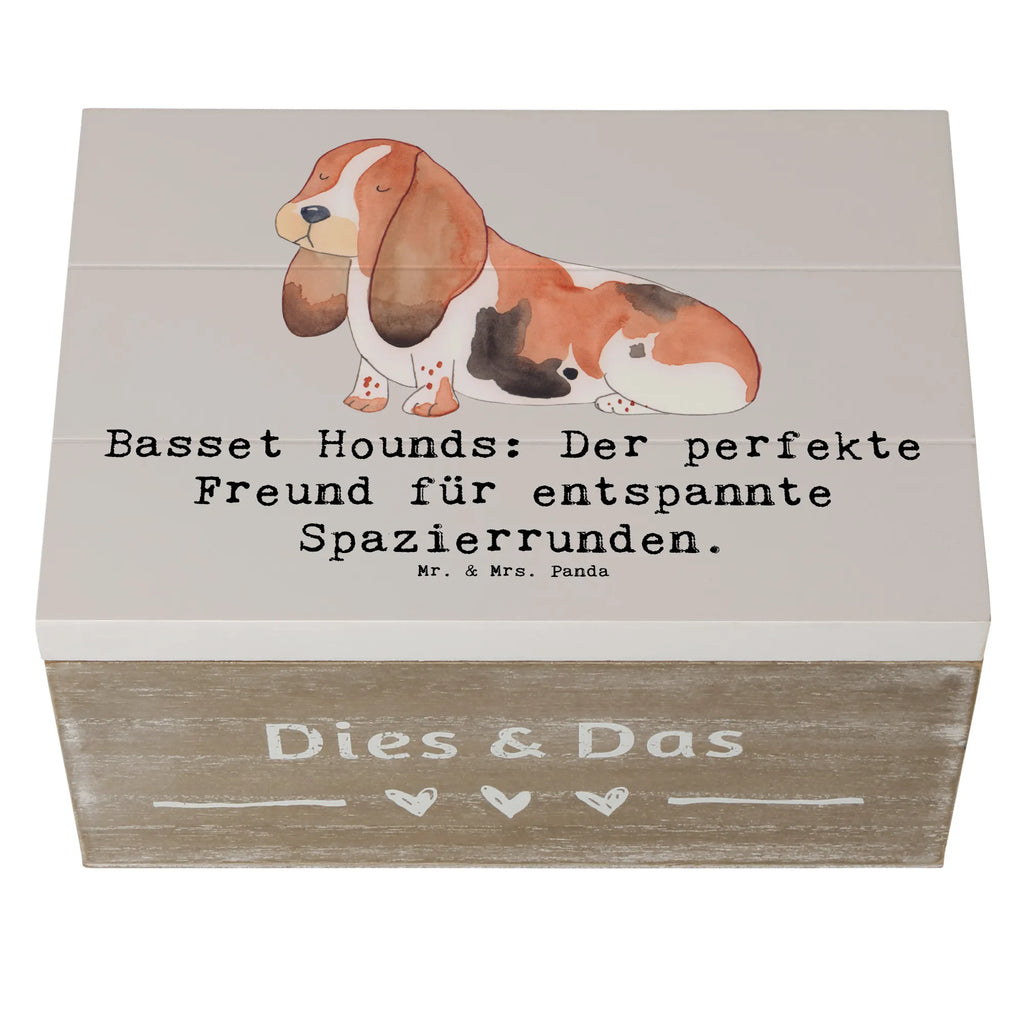 Holzkiste Basset Hound Freund Holzkiste, Kiste, Schatzkiste, Truhe, Schatulle, XXL, Erinnerungsbox, Erinnerungskiste, Dekokiste, Aufbewahrungsbox, Geschenkbox, Geschenkdose, Hund, Hunderasse, Rassehund, Hundebesitzer, Geschenk, Tierfreund, Schenken, Welpe