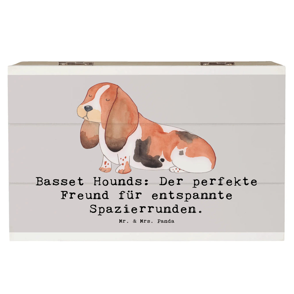 Holzkiste Basset Hound Freund Holzkiste, Kiste, Schatzkiste, Truhe, Schatulle, XXL, Erinnerungsbox, Erinnerungskiste, Dekokiste, Aufbewahrungsbox, Geschenkbox, Geschenkdose, Hund, Hunderasse, Rassehund, Hundebesitzer, Geschenk, Tierfreund, Schenken, Welpe