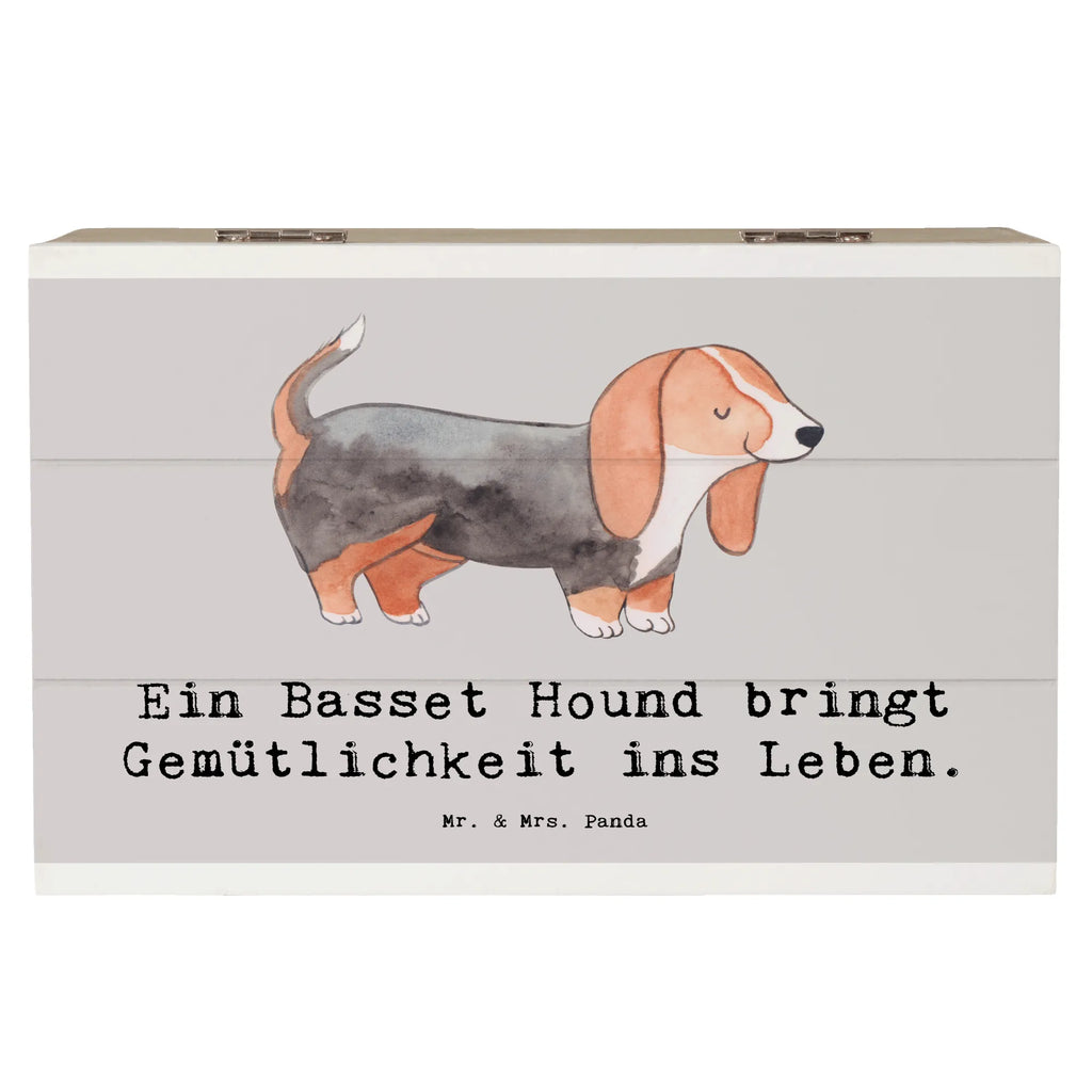 Holzkiste Basset Hound Gemütlichkeit Holzkiste, Kiste, Schatzkiste, Truhe, Schatulle, XXL, Erinnerungsbox, Erinnerungskiste, Dekokiste, Aufbewahrungsbox, Geschenkbox, Geschenkdose, Hund, Hunderasse, Rassehund, Hundebesitzer, Geschenk, Tierfreund, Schenken, Welpe