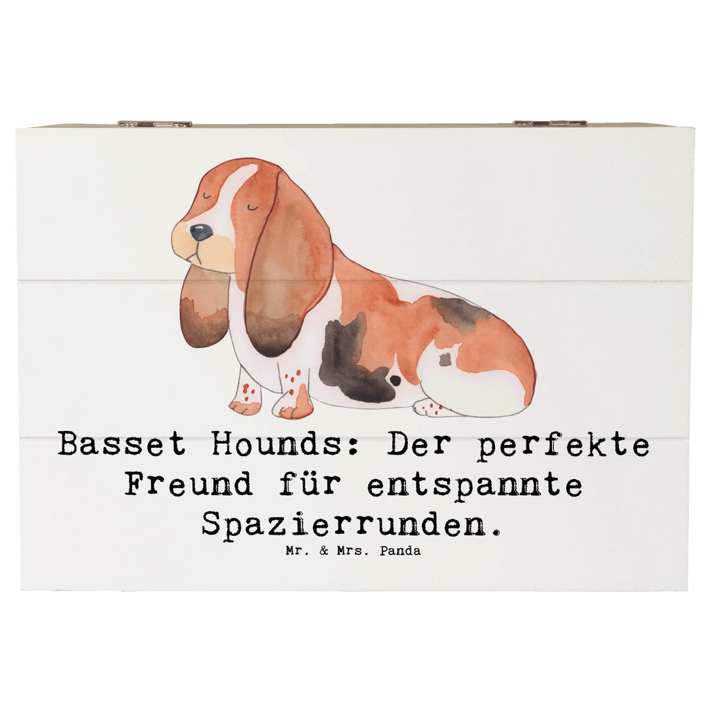 Holzkiste Basset Hound Freund Holzkiste, Kiste, Schatzkiste, Truhe, Schatulle, XXL, Erinnerungsbox, Erinnerungskiste, Dekokiste, Aufbewahrungsbox, Geschenkbox, Geschenkdose, Hund, Hunderasse, Rassehund, Hundebesitzer, Geschenk, Tierfreund, Schenken, Welpe