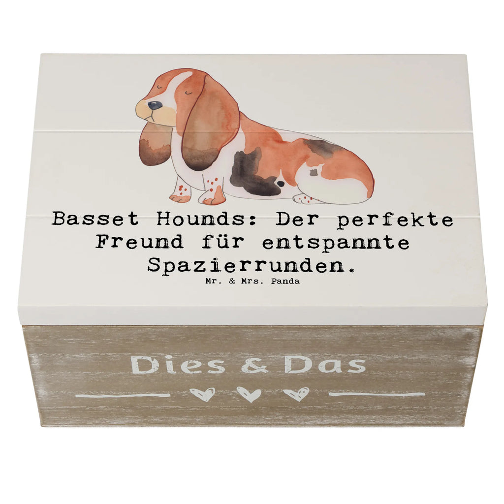 Holzkiste Basset Hound Freund Holzkiste, Kiste, Schatzkiste, Truhe, Schatulle, XXL, Erinnerungsbox, Erinnerungskiste, Dekokiste, Aufbewahrungsbox, Geschenkbox, Geschenkdose, Hund, Hunderasse, Rassehund, Hundebesitzer, Geschenk, Tierfreund, Schenken, Welpe