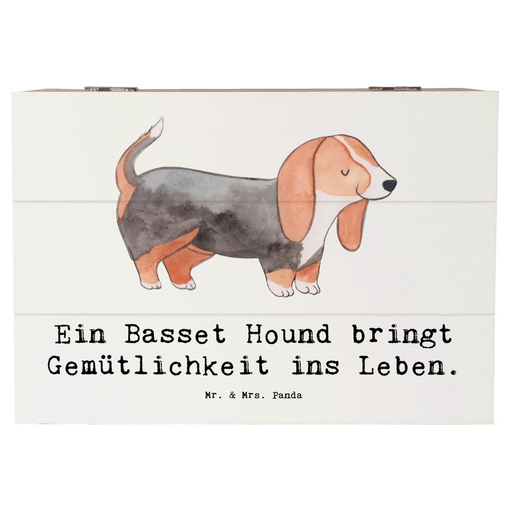 Holzkiste Basset Hound Gemütlichkeit Holzkiste, Kiste, Schatzkiste, Truhe, Schatulle, XXL, Erinnerungsbox, Erinnerungskiste, Dekokiste, Aufbewahrungsbox, Geschenkbox, Geschenkdose, Hund, Hunderasse, Rassehund, Hundebesitzer, Geschenk, Tierfreund, Schenken, Welpe