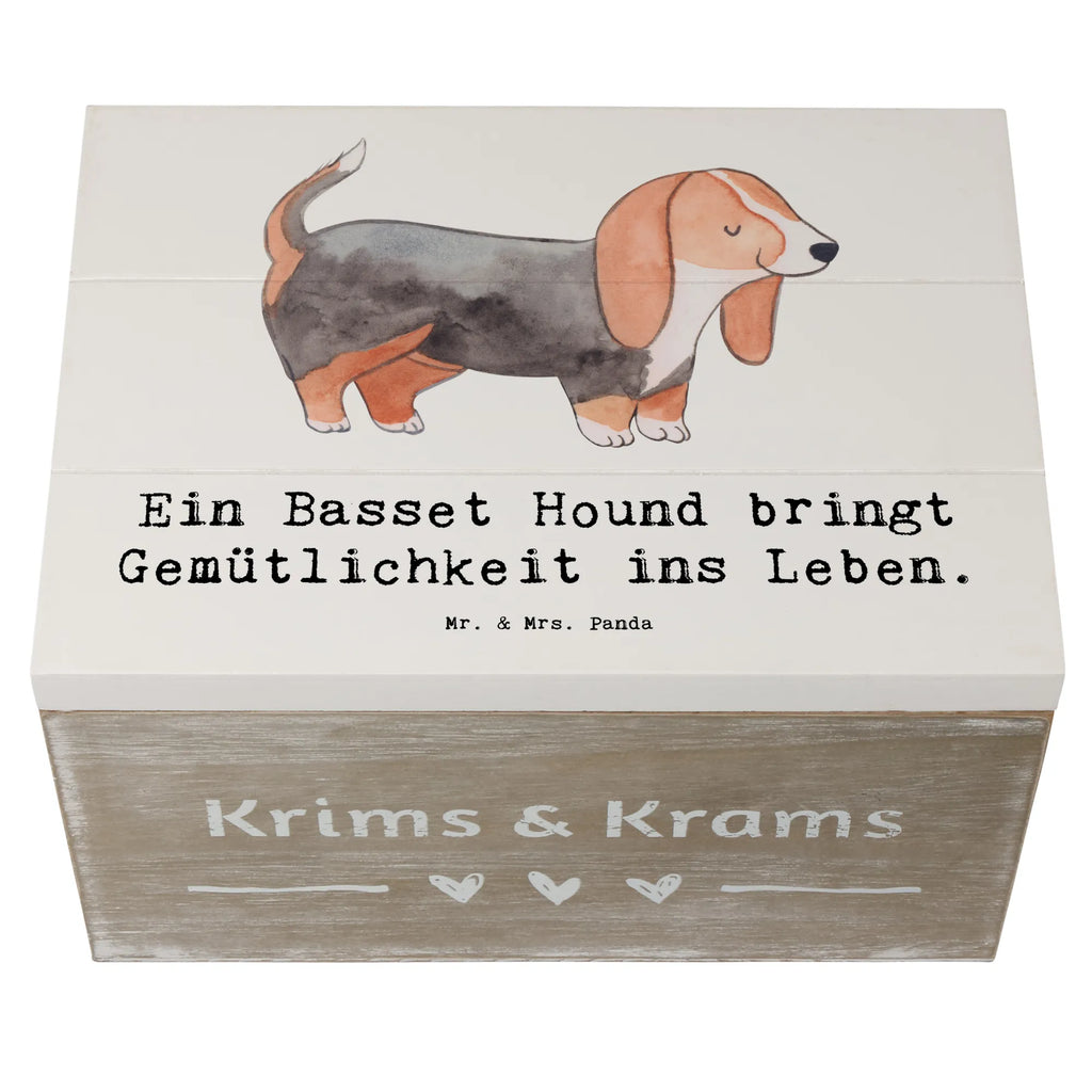 Holzkiste Basset Hound Gemütlichkeit Holzkiste, Kiste, Schatzkiste, Truhe, Schatulle, XXL, Erinnerungsbox, Erinnerungskiste, Dekokiste, Aufbewahrungsbox, Geschenkbox, Geschenkdose, Hund, Hunderasse, Rassehund, Hundebesitzer, Geschenk, Tierfreund, Schenken, Welpe