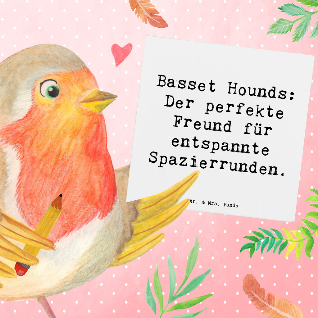 Deluxe Karte Spruch Basset Hound Freund Karte, Grußkarte, Klappkarte, Einladungskarte, Glückwunschkarte, Hochzeitskarte, Geburtstagskarte, Hochwertige Grußkarte, Hochwertige Klappkarte, Hund, Hunderasse, Rassehund, Hundebesitzer, Geschenk, Tierfreund, Schenken, Welpe