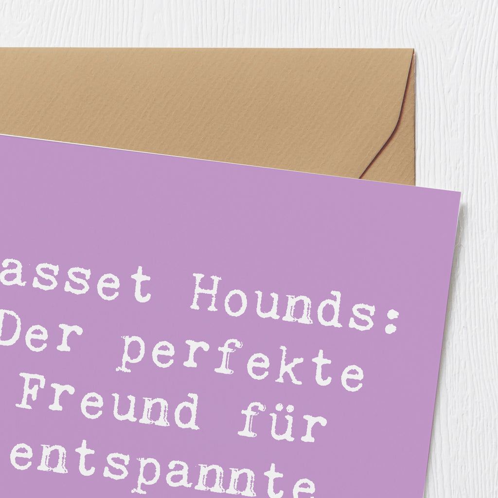 Deluxe Karte Spruch Basset Hound Freund Karte, Grußkarte, Klappkarte, Einladungskarte, Glückwunschkarte, Hochzeitskarte, Geburtstagskarte, Hochwertige Grußkarte, Hochwertige Klappkarte, Hund, Hunderasse, Rassehund, Hundebesitzer, Geschenk, Tierfreund, Schenken, Welpe