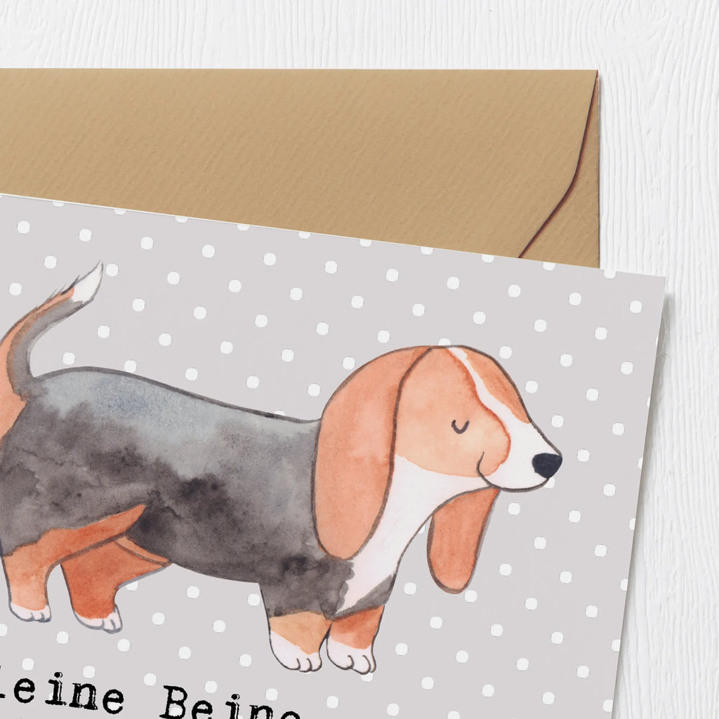 Deluxe Karte Basset Hound Persönlichkeit Karte, Grußkarte, Klappkarte, Einladungskarte, Glückwunschkarte, Hochzeitskarte, Geburtstagskarte, Hochwertige Grußkarte, Hochwertige Klappkarte, Hund, Hunderasse, Rassehund, Hundebesitzer, Geschenk, Tierfreund, Schenken, Welpe