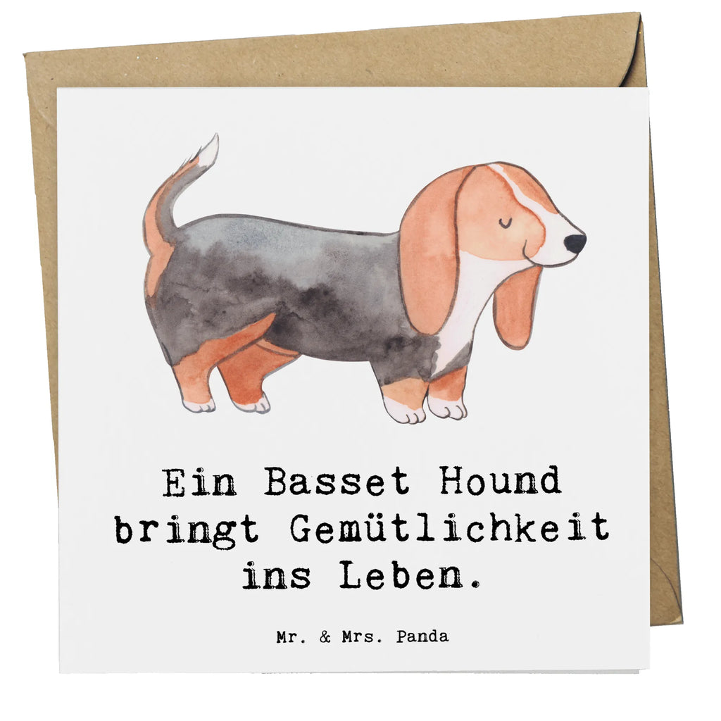 Deluxe Karte Basset Hound Gemütlichkeit Karte, Grußkarte, Klappkarte, Einladungskarte, Glückwunschkarte, Hochzeitskarte, Geburtstagskarte, Hochwertige Grußkarte, Hochwertige Klappkarte, Hund, Hunderasse, Rassehund, Hundebesitzer, Geschenk, Tierfreund, Schenken, Welpe