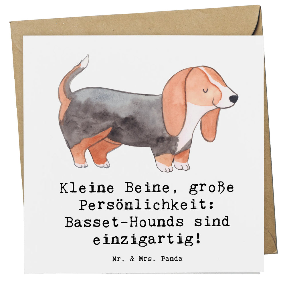 Deluxe Karte Basset Hound Persönlichkeit Karte, Grußkarte, Klappkarte, Einladungskarte, Glückwunschkarte, Hochzeitskarte, Geburtstagskarte, Hochwertige Grußkarte, Hochwertige Klappkarte, Hund, Hunderasse, Rassehund, Hundebesitzer, Geschenk, Tierfreund, Schenken, Welpe