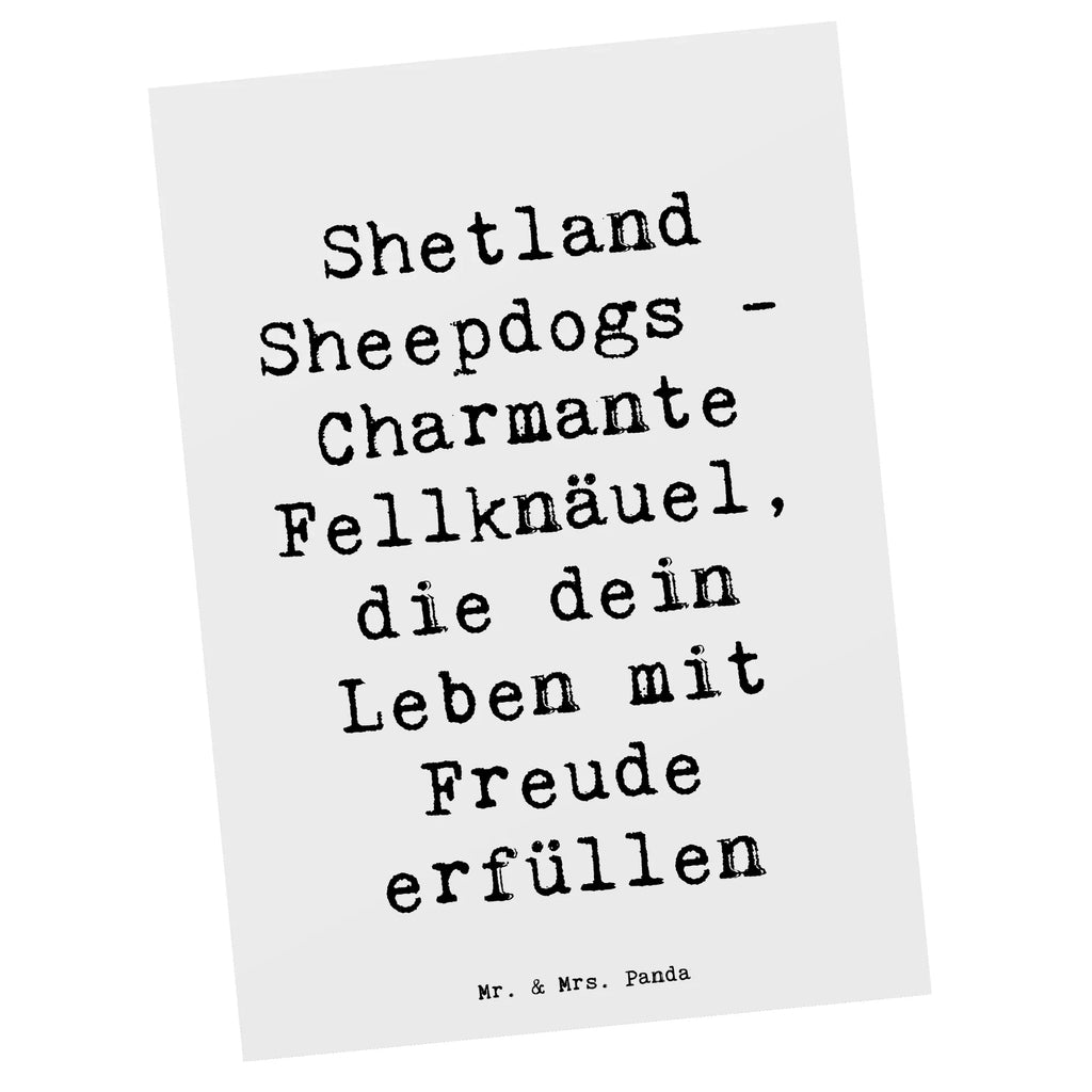 Postkarte Spruch Shetland Sheepdog Glücksbringer Postkarte, Karte, Geschenkkarte, Grußkarte, Einladung, Ansichtskarte, Geburtstagskarte, Einladungskarte, Dankeskarte, Ansichtskarten, Einladung Geburtstag, Einladungskarten Geburtstag, Hund, Hunderasse, Rassehund, Hundebesitzer, Geschenk, Tierfreund, Schenken, Welpe